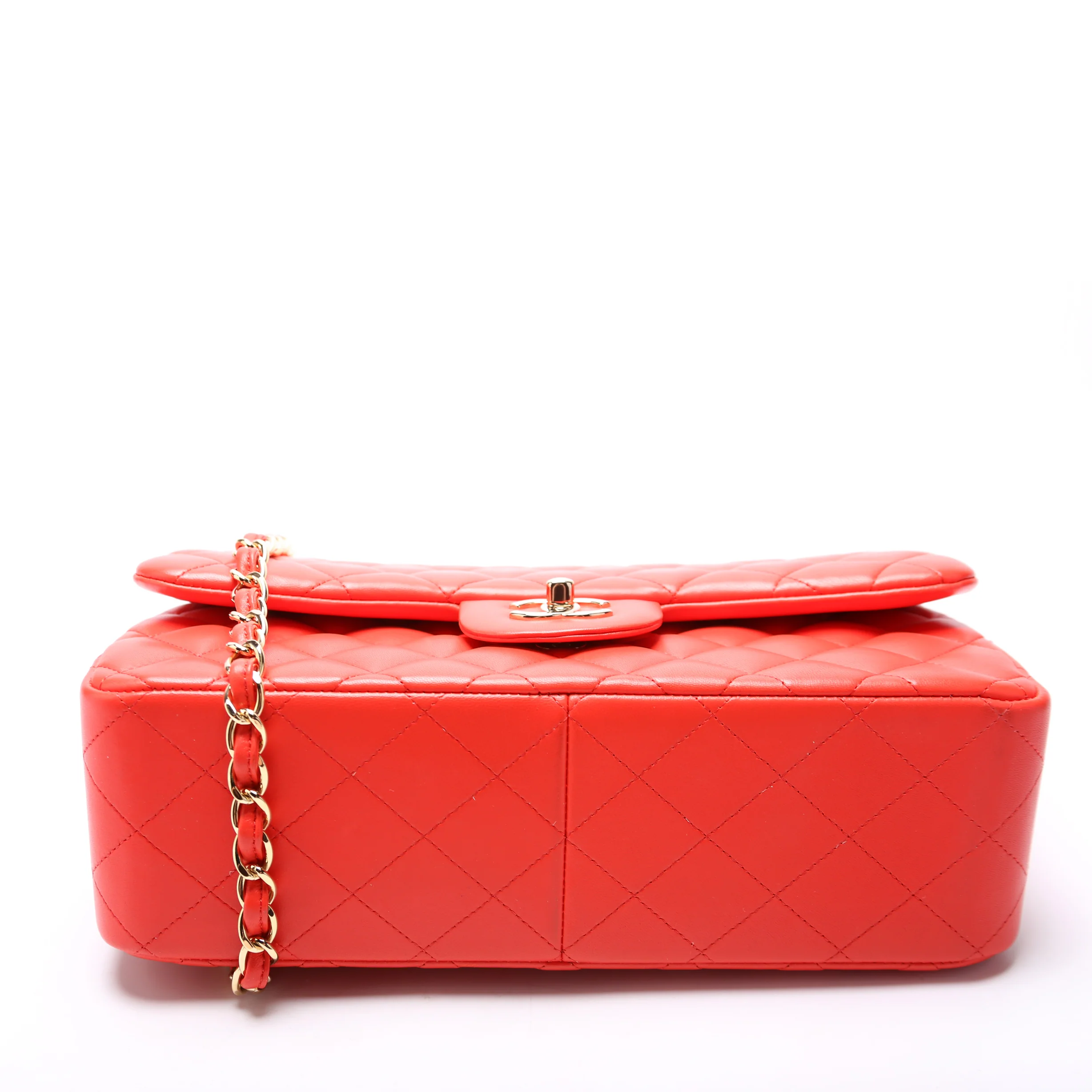 Classic Flap Jumbo Lambskin 20-23 Orange - Image 4