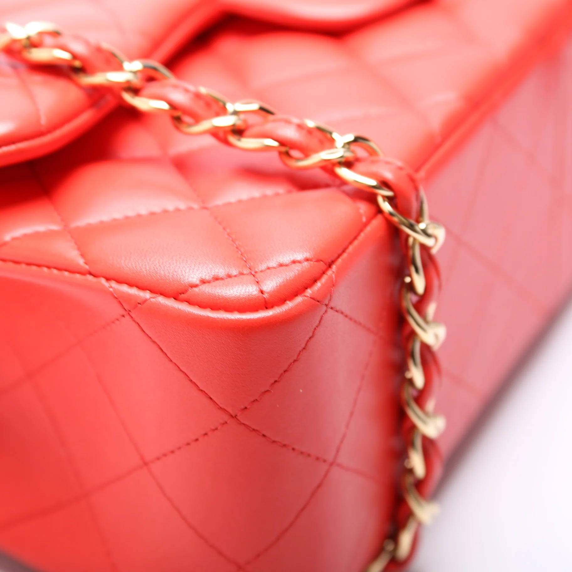 Classic Flap Jumbo Lambskin 20-23 Orange - Image 5