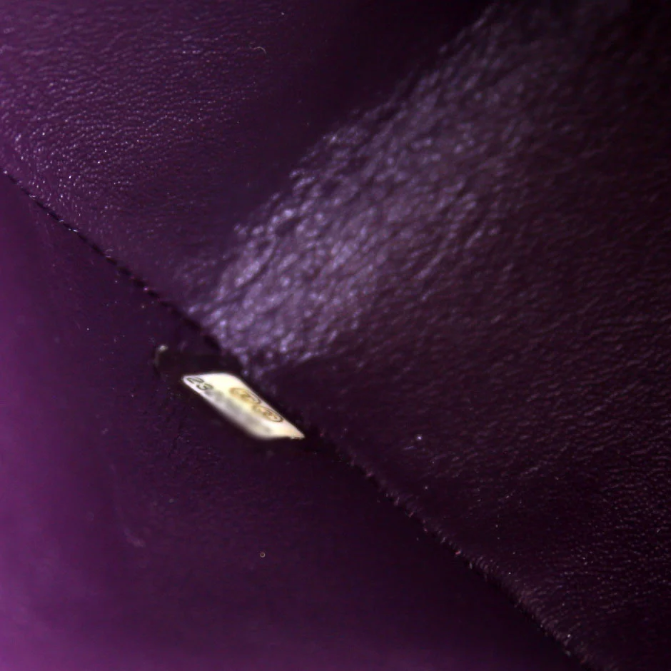 Classic Flap Jumbo Lambskin 23M Plum - Image 11
