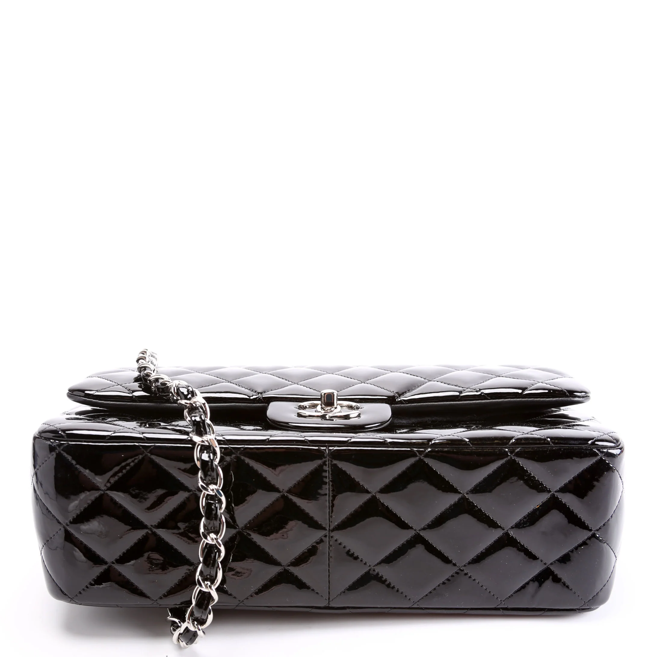 Classic Flap Jumbo Patent 17-20M Black - Image 4