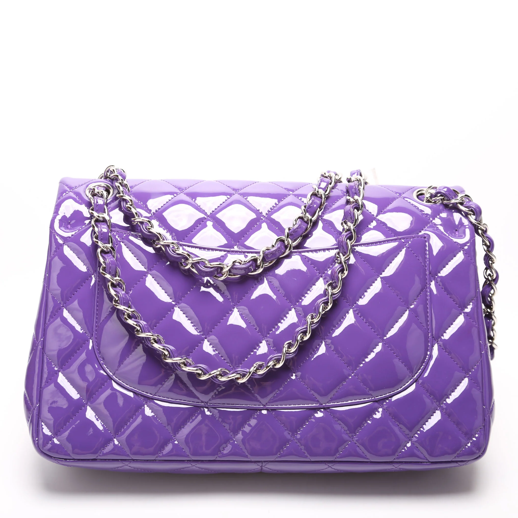 Classic Flap Jumbo Patent 21M Purple - Image 3