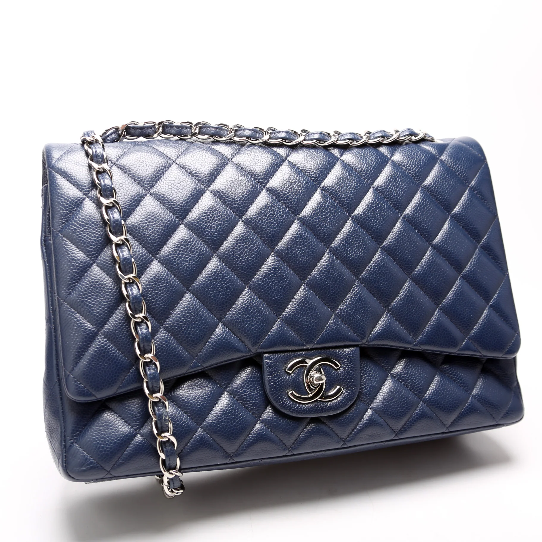 Classic Flap Maxi Caviar 14-16M Navy - Image 2