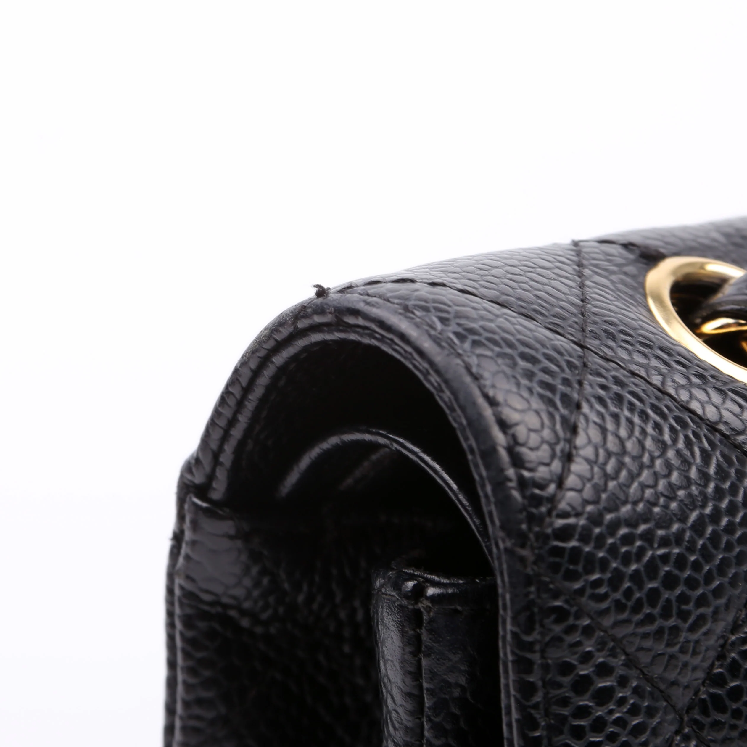 Classic Flap Medium Caviar 12M Black - Image 12