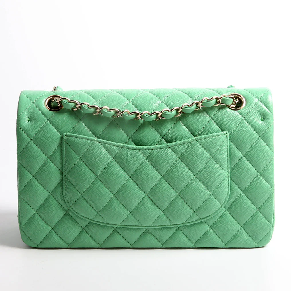 Classic Flap Medium Caviar 31M Green - Image 5