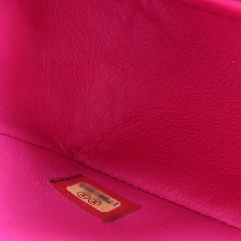 Classic Flap Mini Rectangle Lambskin 17M Pink - Image 10