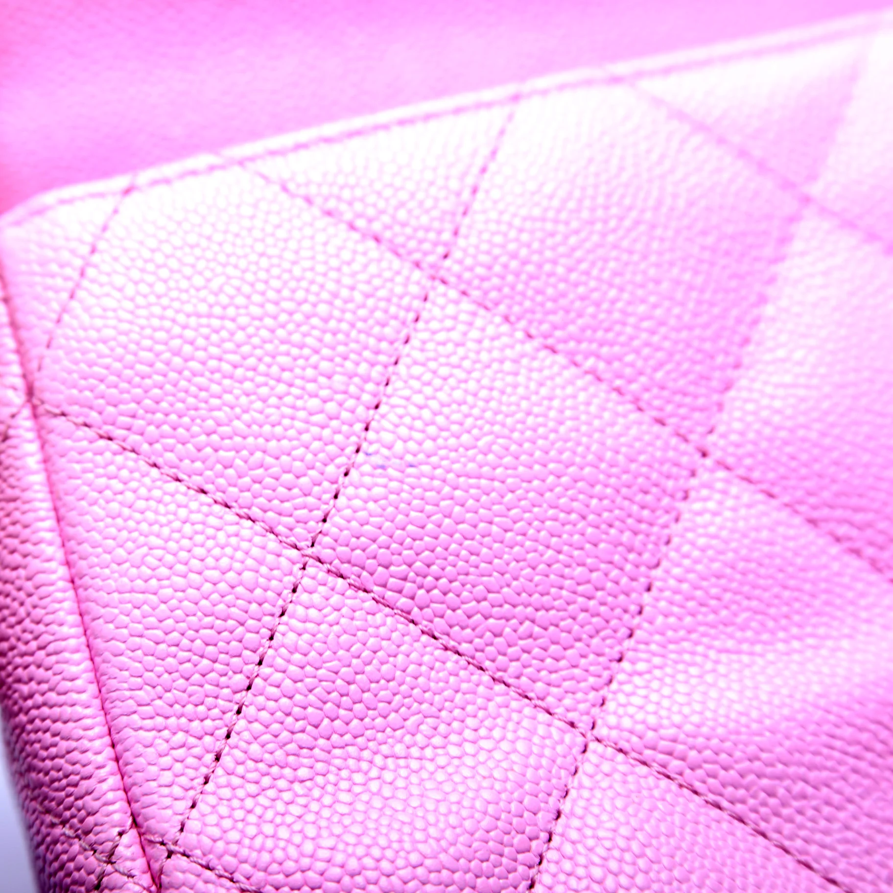Classic Flap Mini Sweetheart Chain Caviar RFID Pink - Image 13