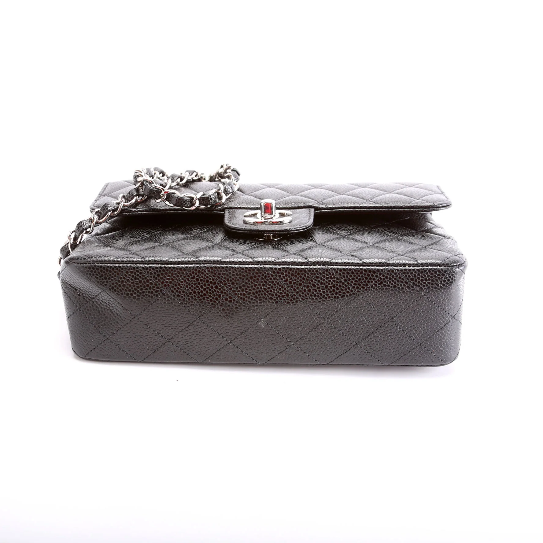 Classic Flap Small Caviar 31M Black/Silver - Image 5