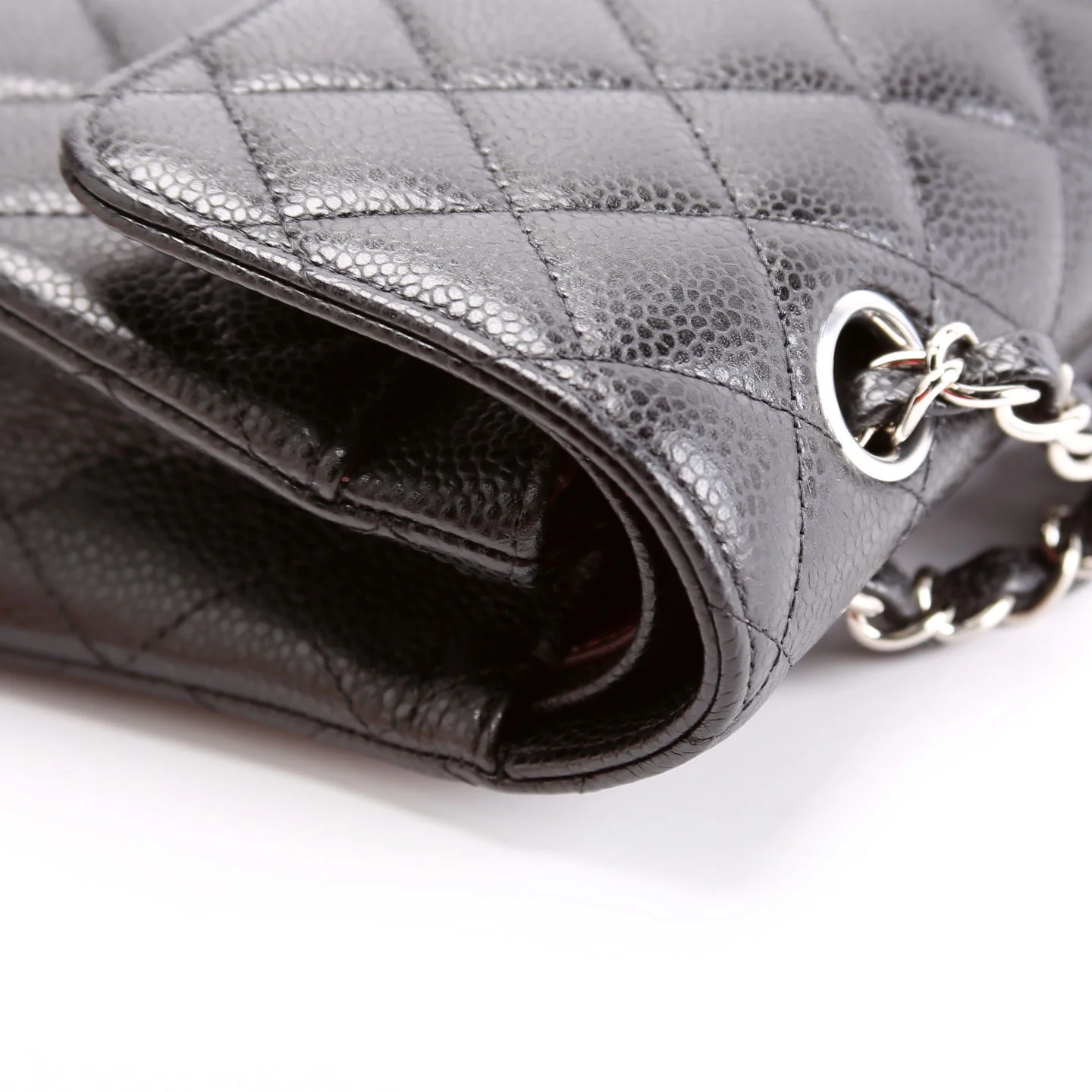 Classic Flap Small Caviar 31M Black/Silver - Image 8