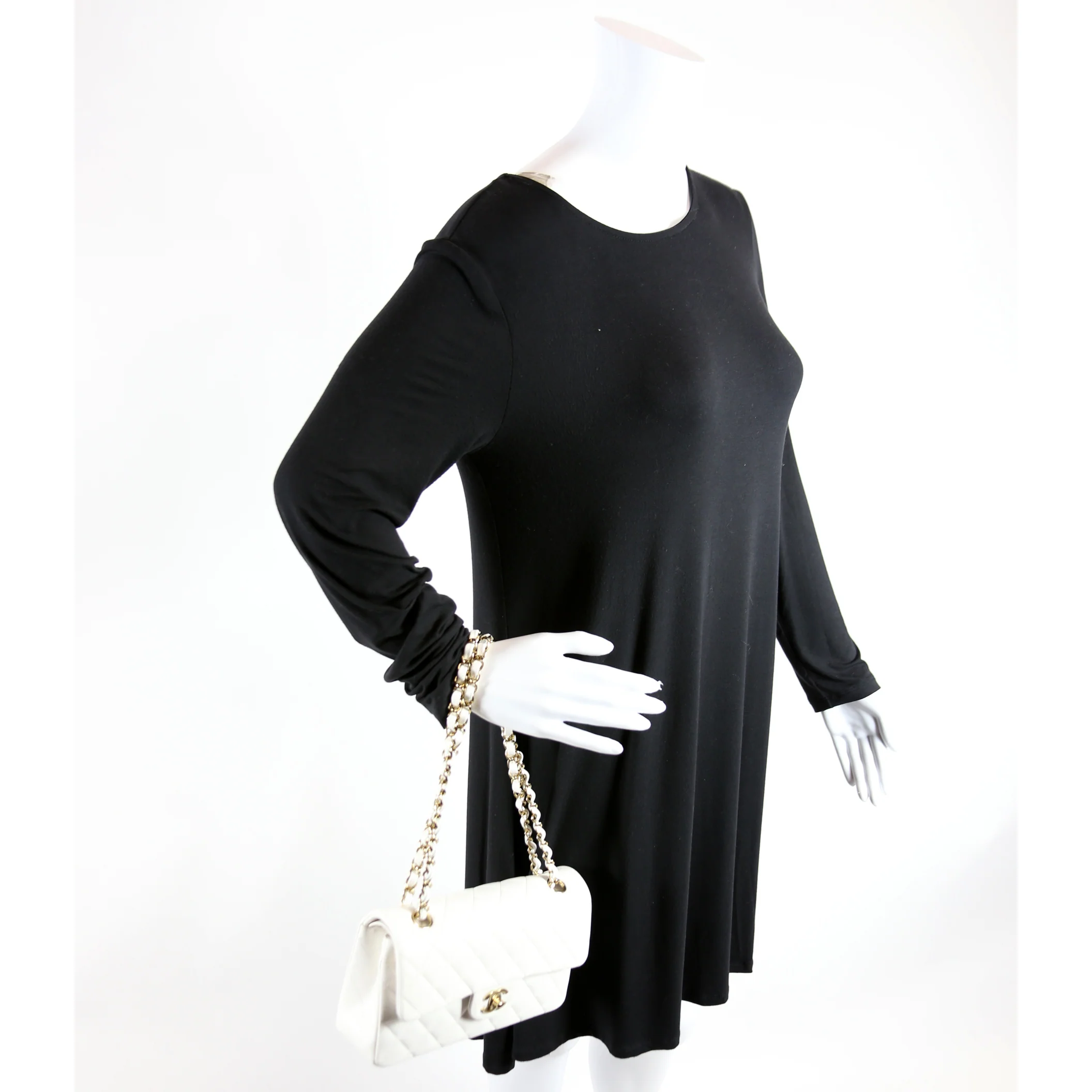 Classic Flap Small Caviar White - Image 9