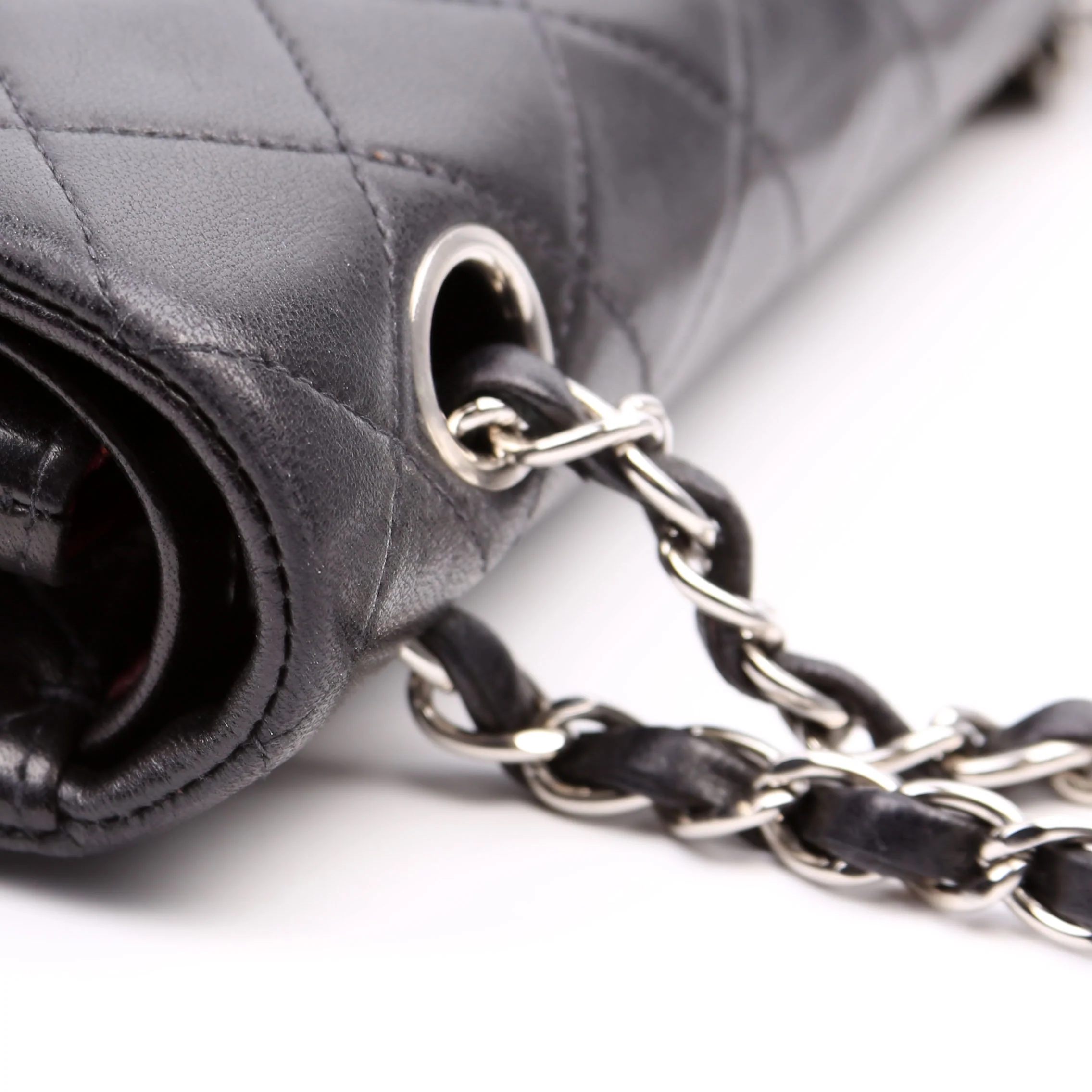 Classic Flap Small Lambskin 00-0M Black - Image 8