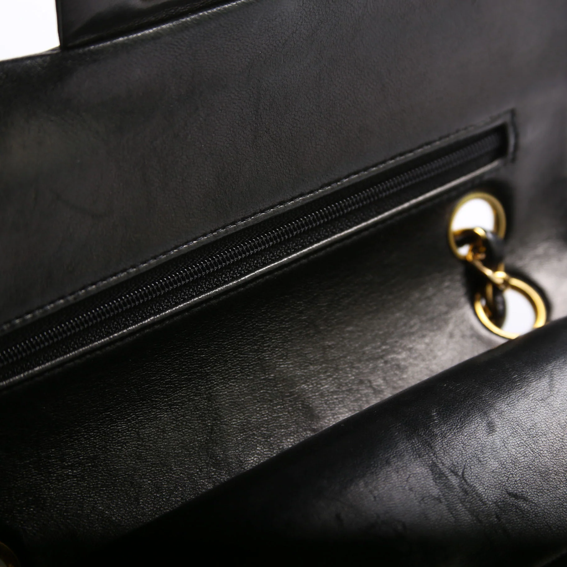 Classic Flap Small Lambskin 4M Black/Gold - Image 8