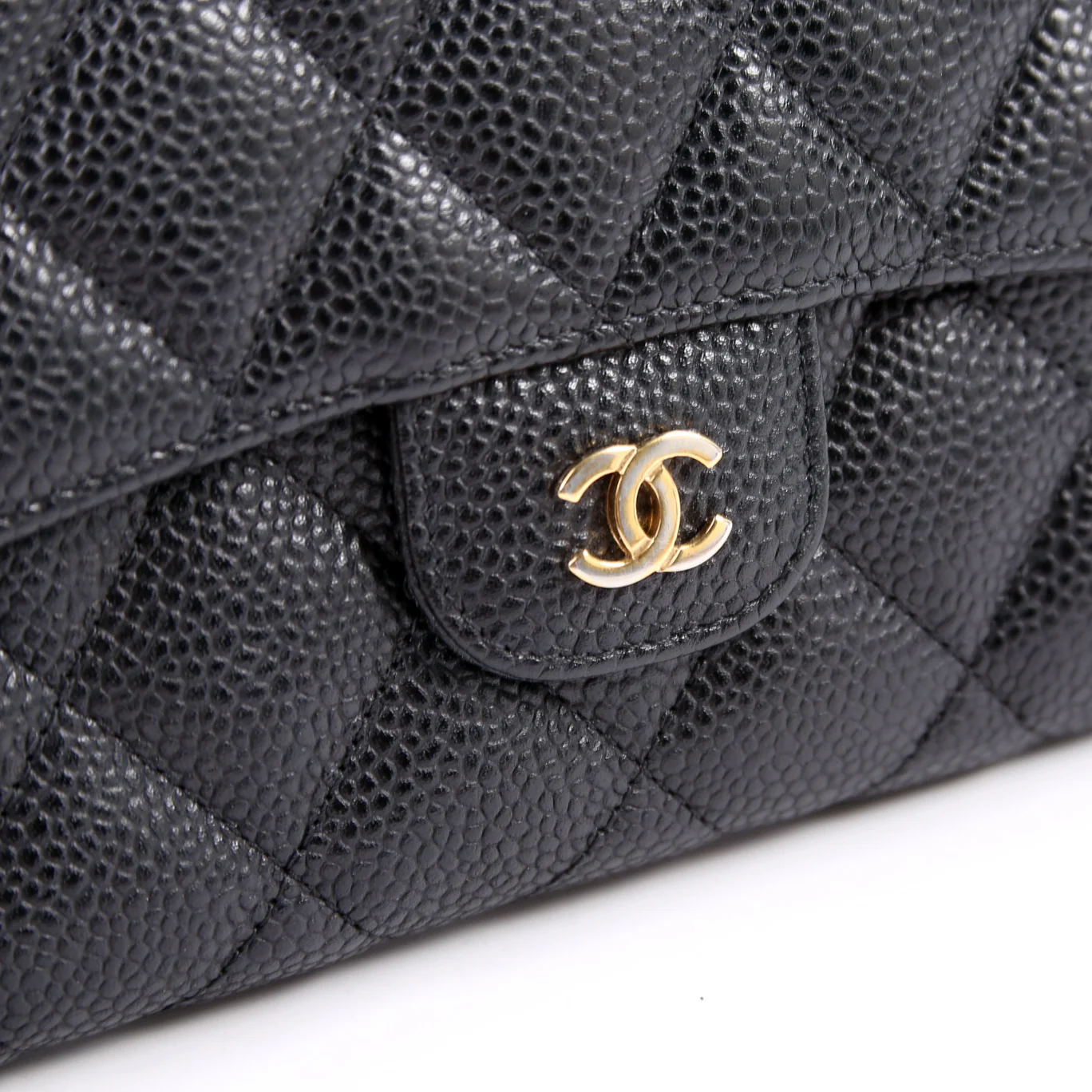 Classic Flap Wallet Long Caviar Black - Image 10