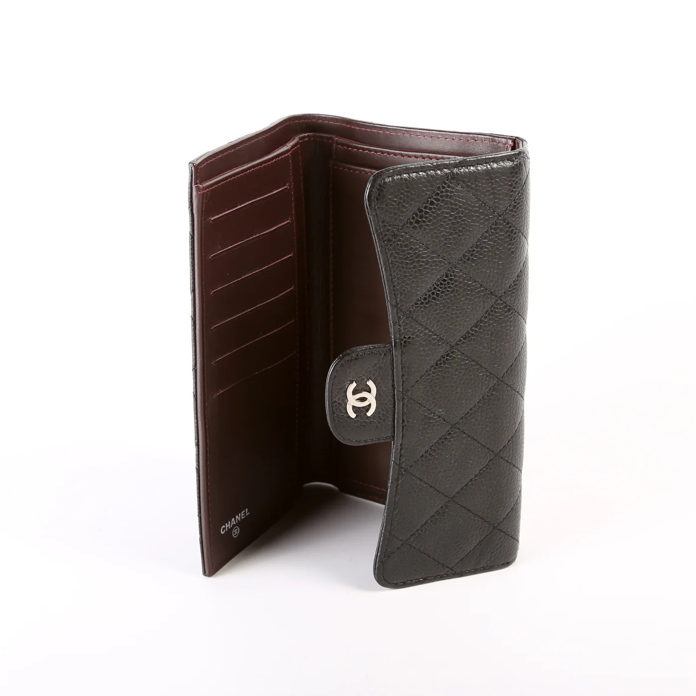 Classic Flap Wallet Long Caviar Black - Image 11