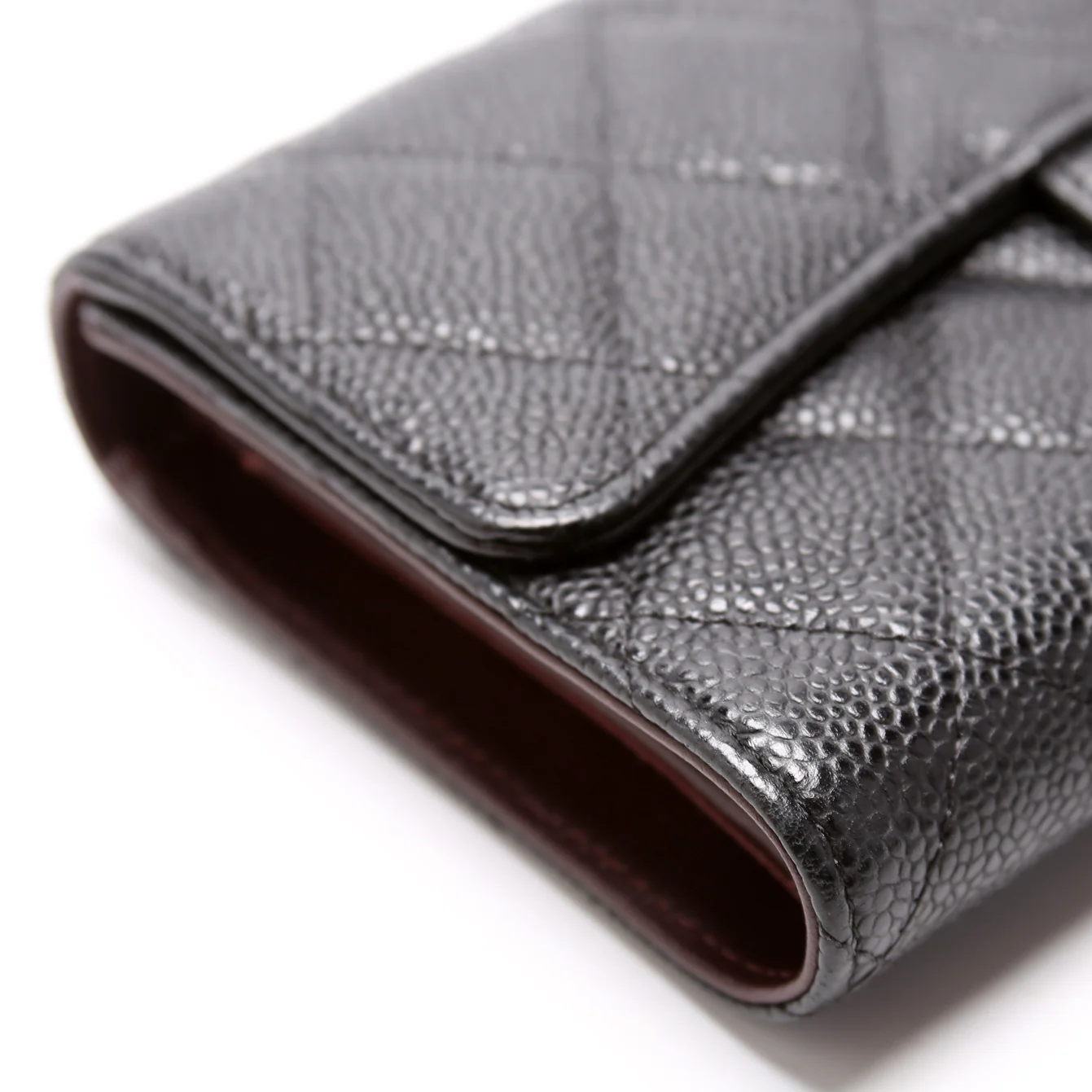Classic Flap Wallet Long Caviar Black - Image 5