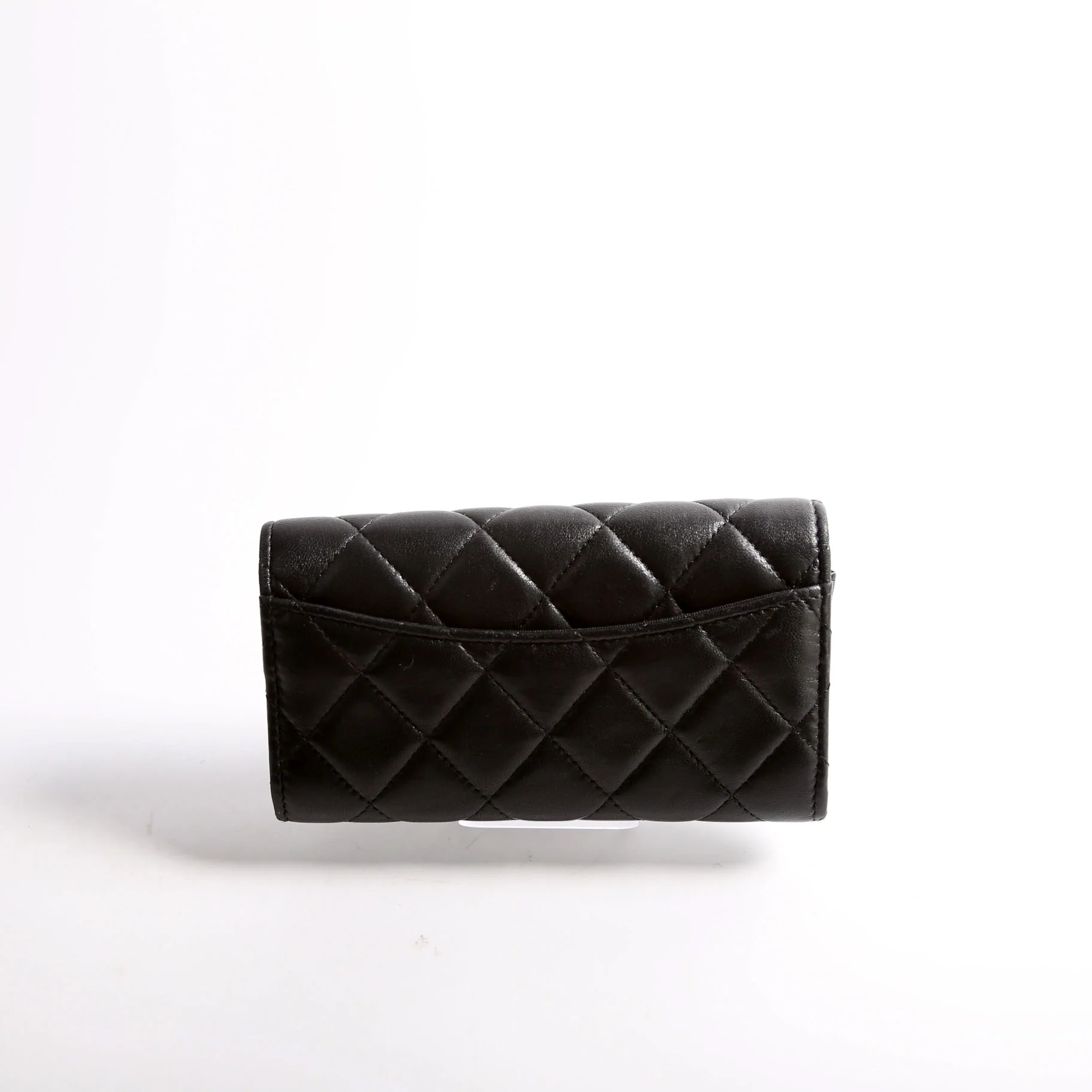 Classic Flap Wallet Long Lambskin Black - Image 2
