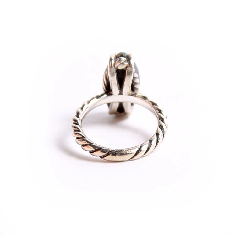 Classic Marquise Ring 925/Hematine Size 5 - Image 3