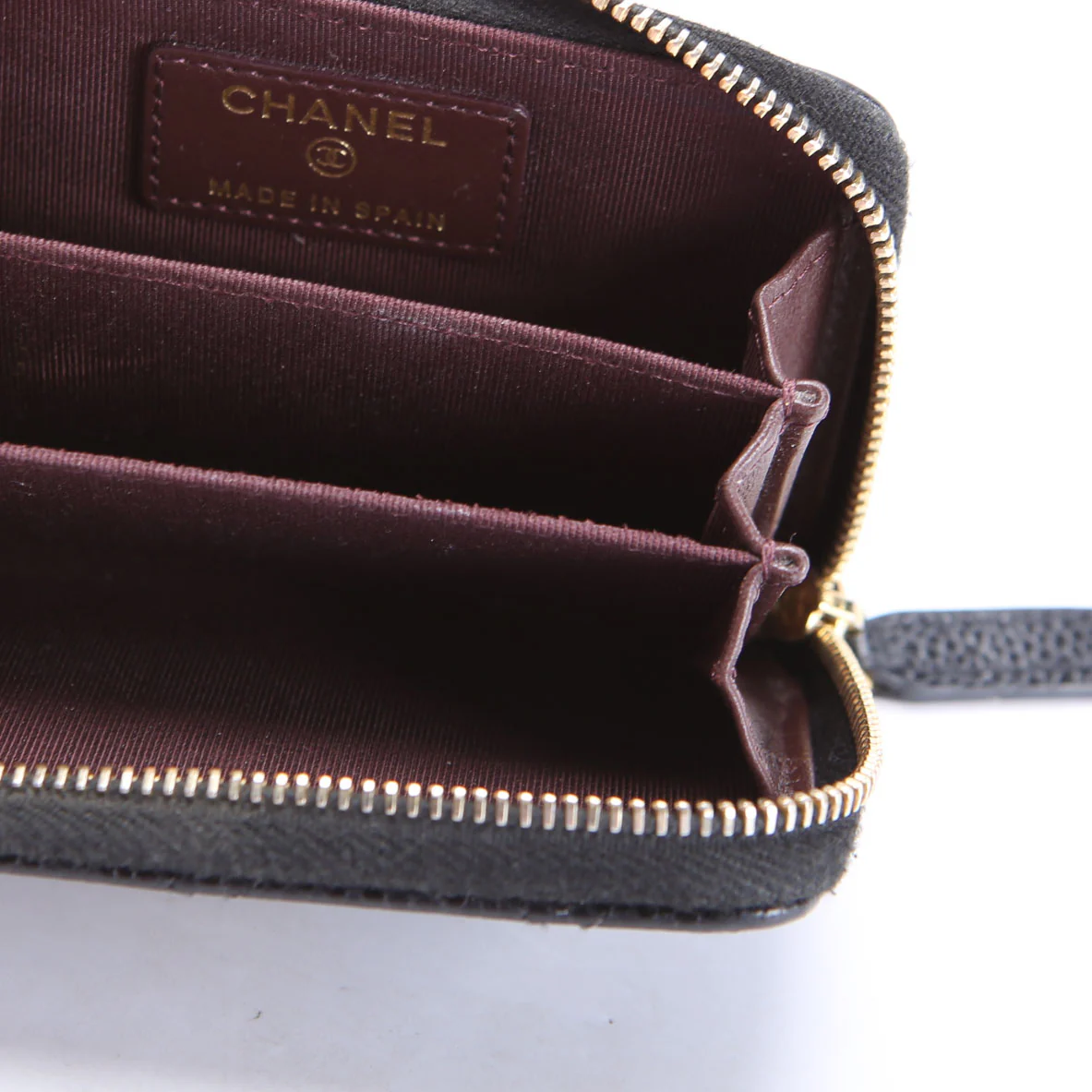 Classic Quilted Zippy Coin Purse Caviar 29M Black - Image 6