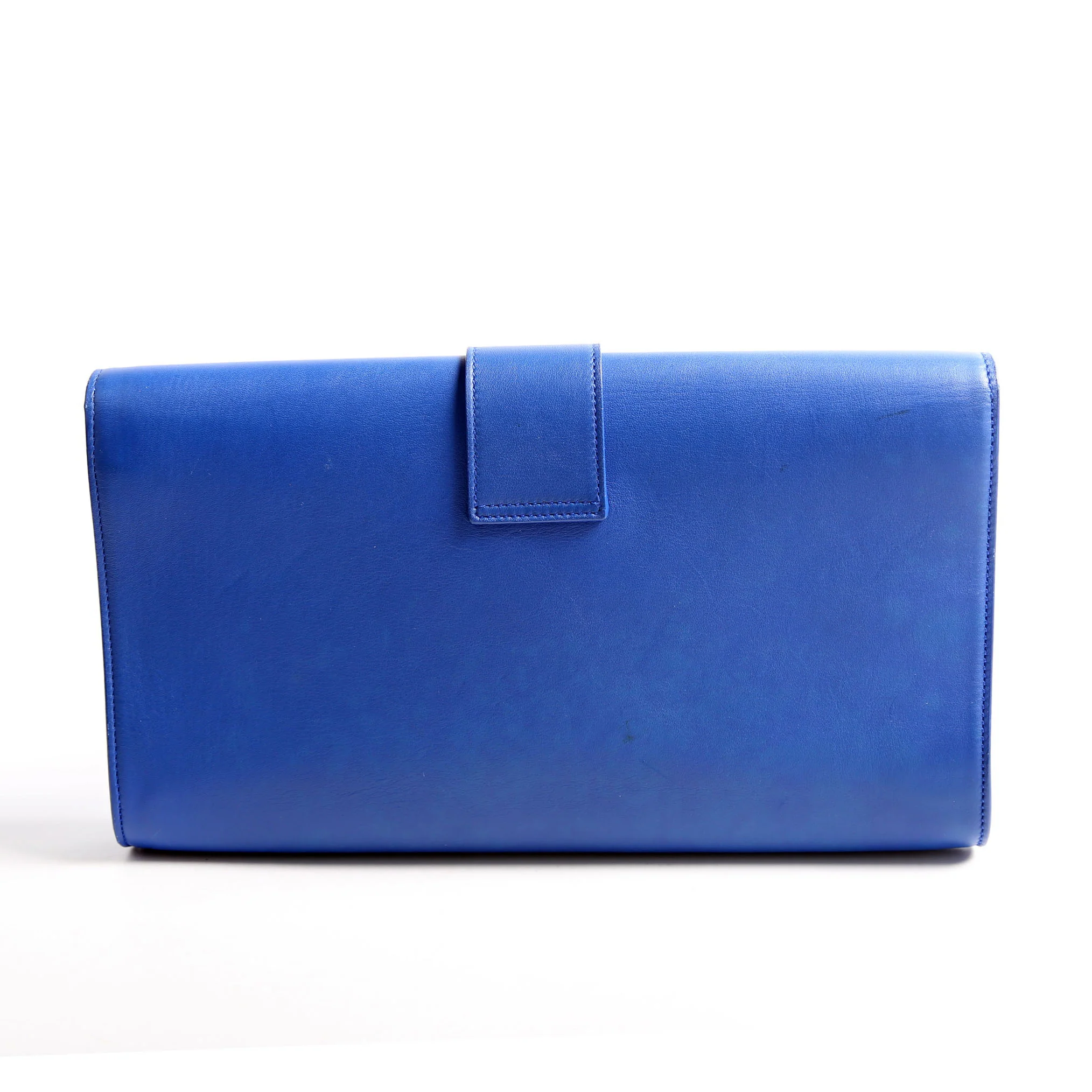 Classic Y Ligne Clutch Smooth Leather 311213 Blue - Image 2