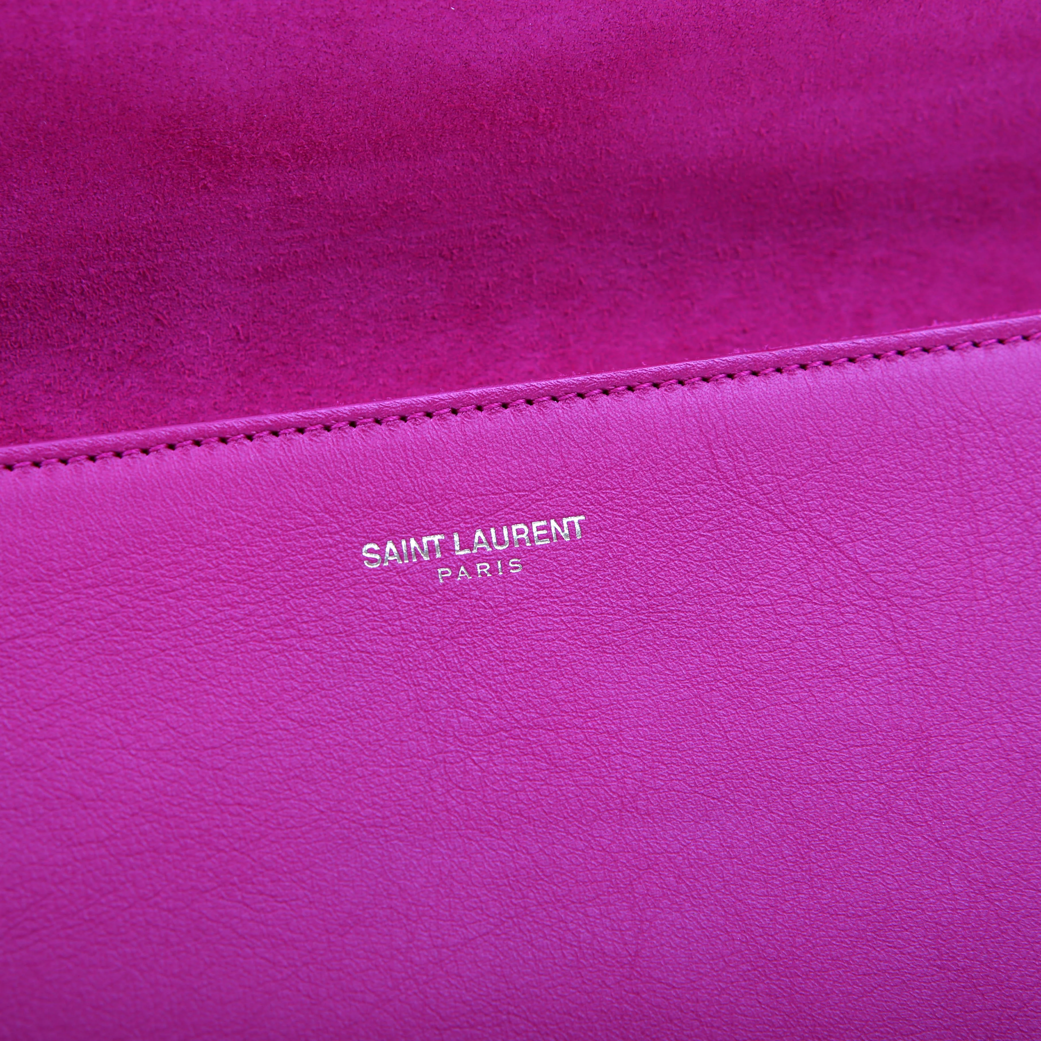 Classic Y Ligne Clutch Smooth Leather 311213 Pink - Image 9