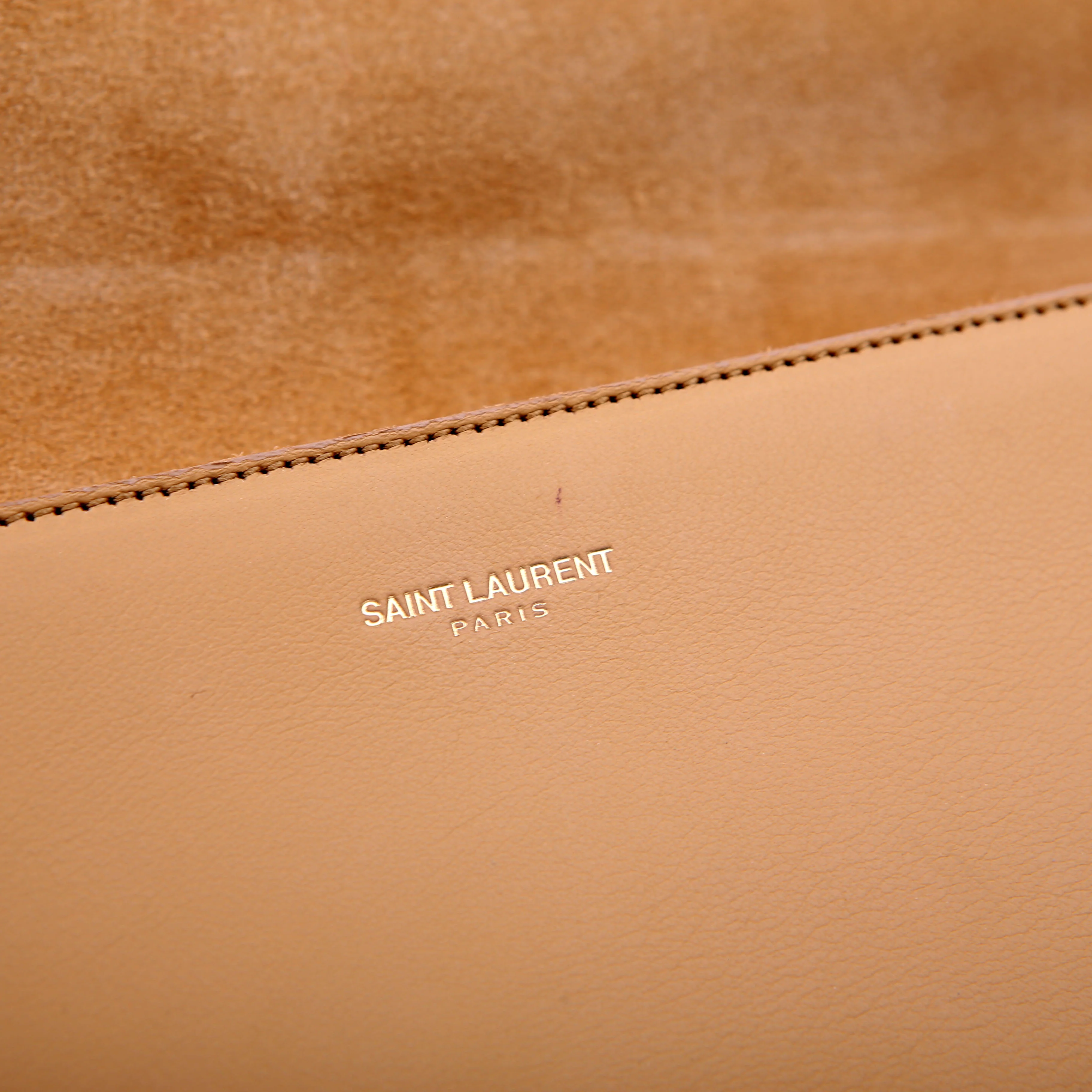 Classic Y Ligne Clutch Smooth Leather Tan - Image 23