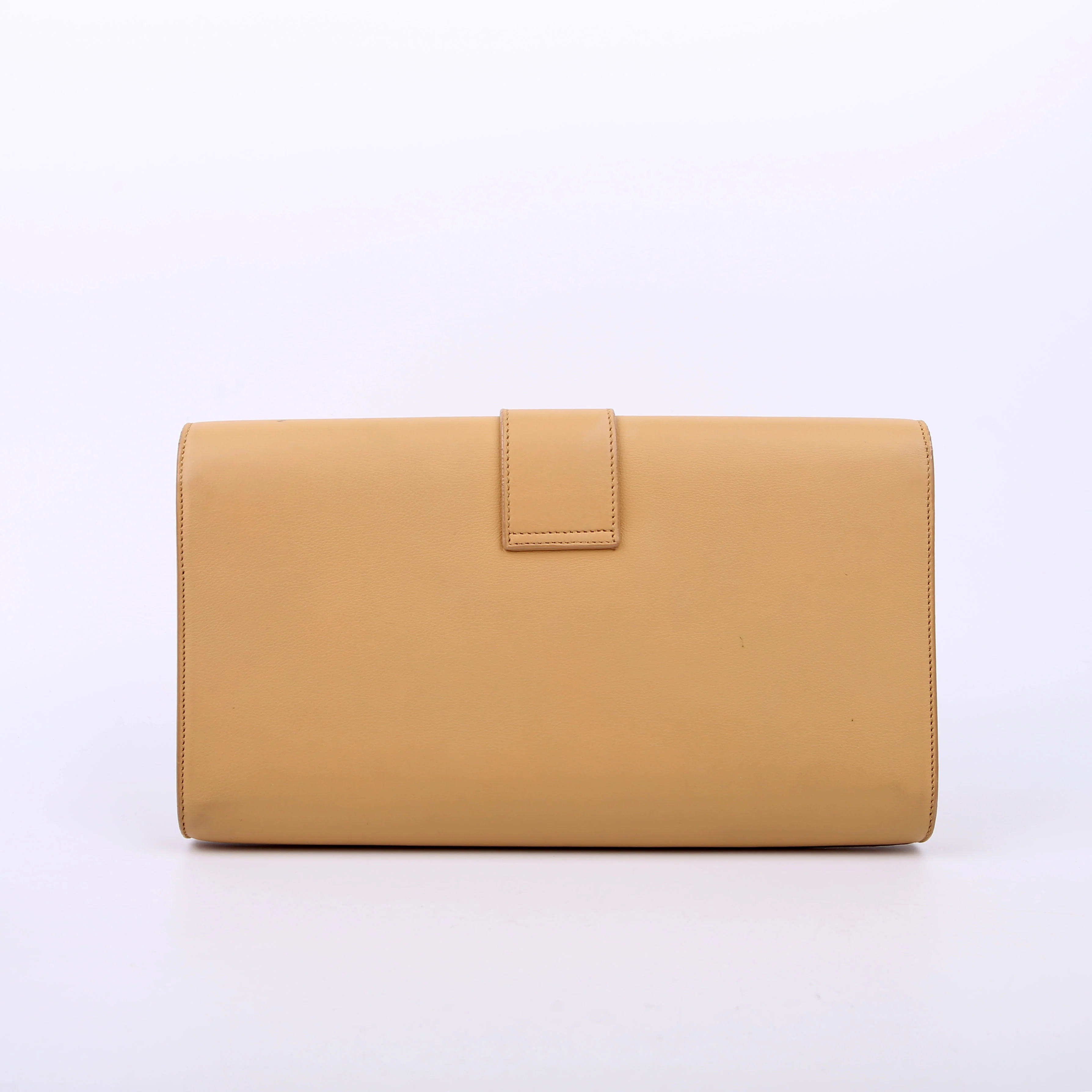 Classic Y Ligne Clutch Smooth Leather Tan - Image 3