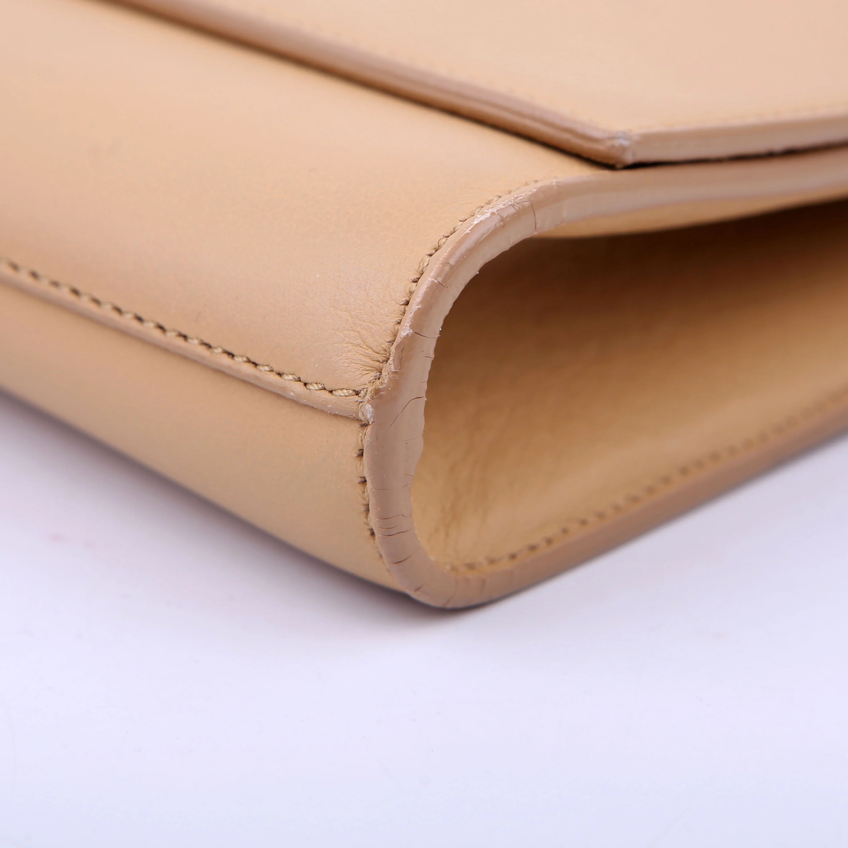 Classic Y Ligne Clutch Smooth Leather Tan - Image 6