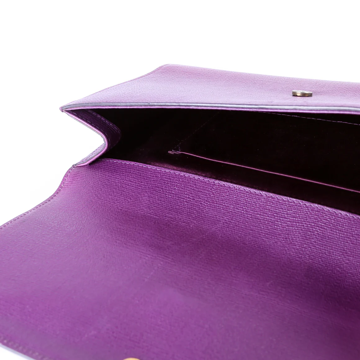 Classic Y Ligne Clutch Textured Leather - Image 10