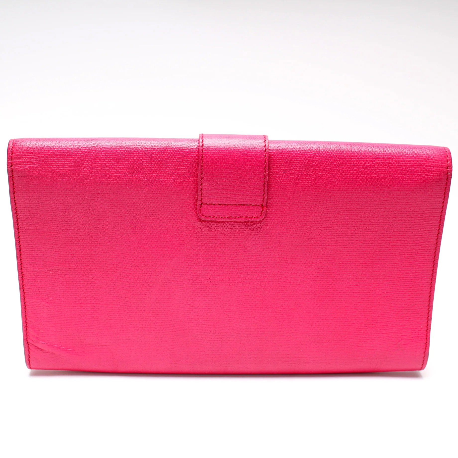 Classic Y Ligne Clutch Textured Leather - Image 3