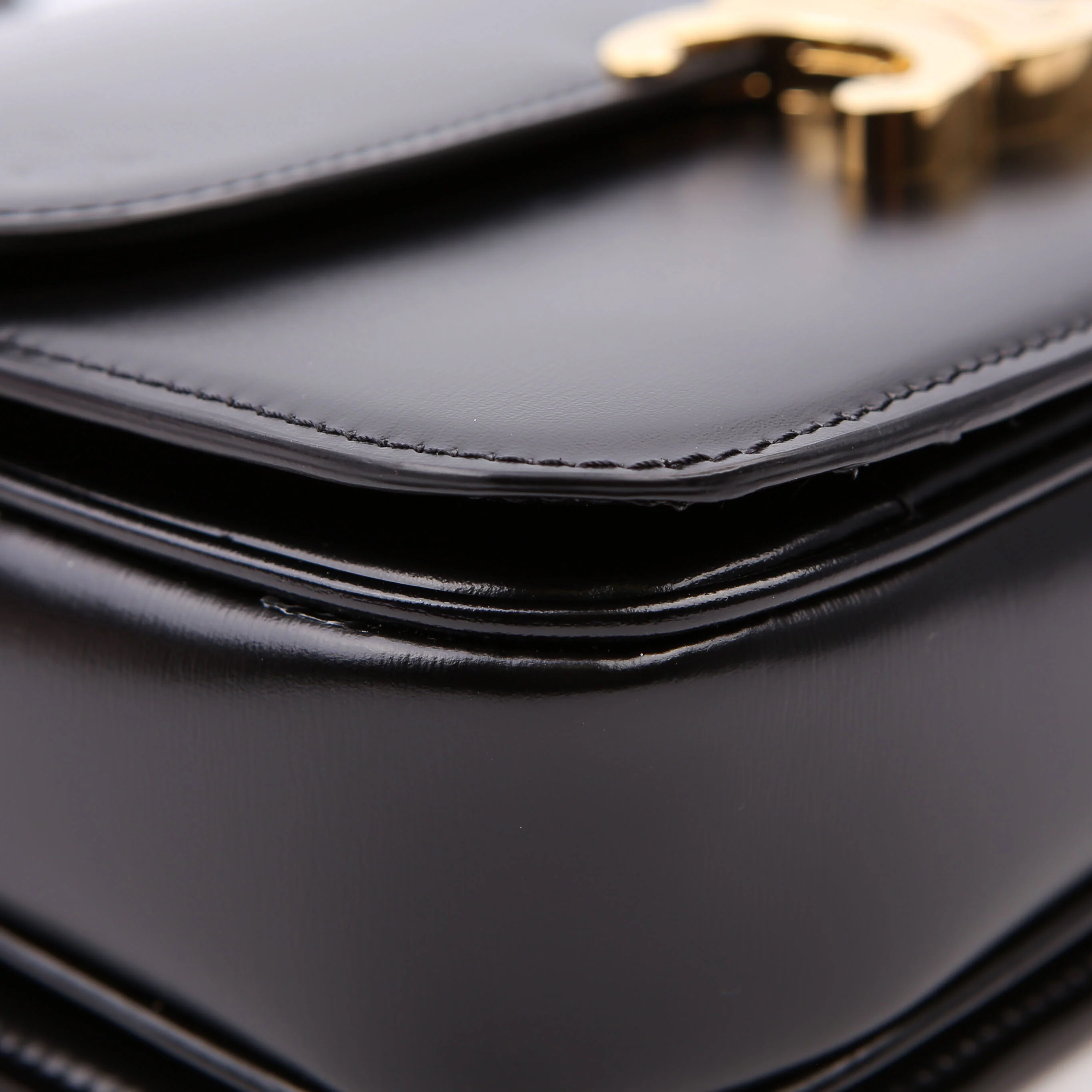 Classique Triomphe Bag Shiny Calfskin Black - Image 5