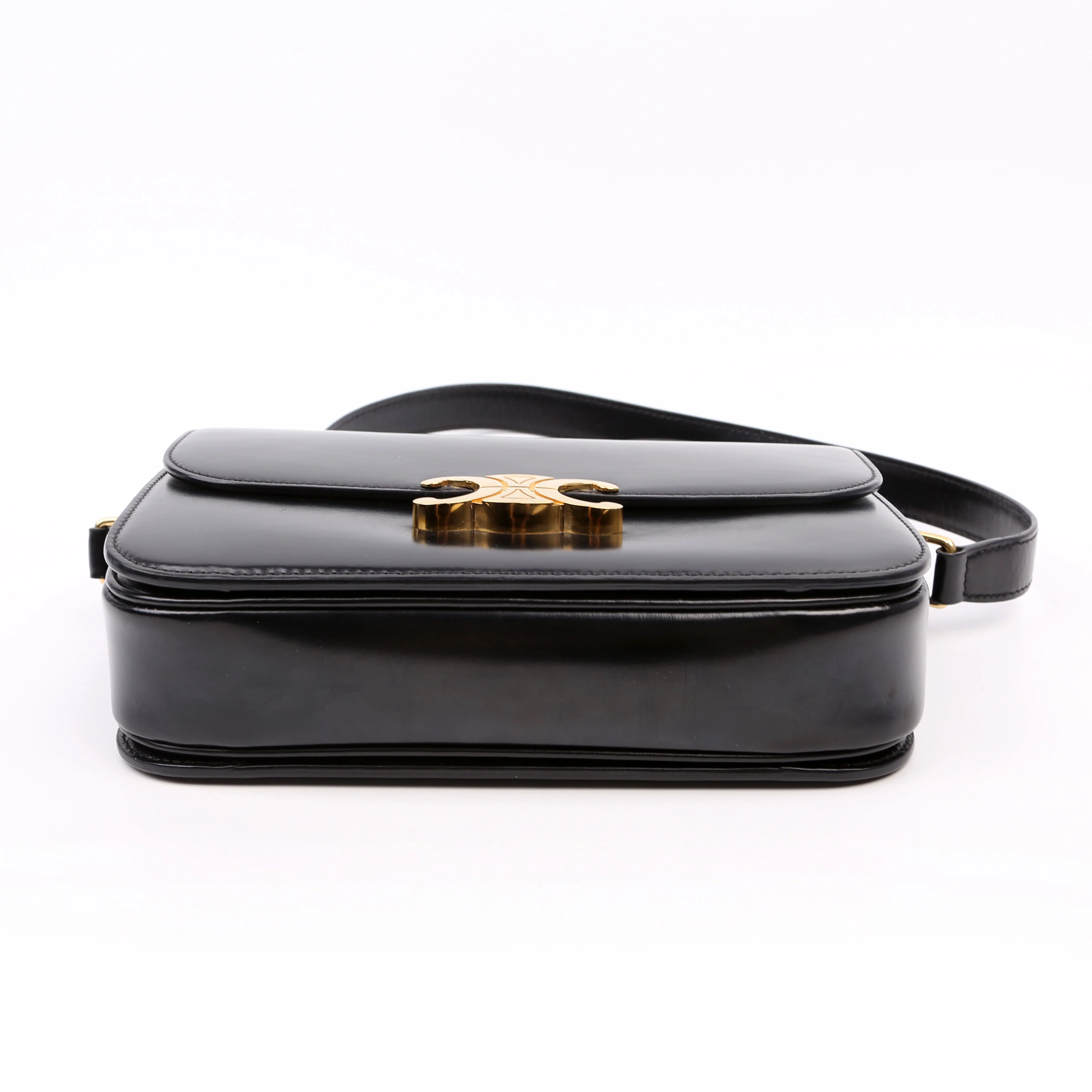 Classique Triomphe Bag Shiny Calfskin Black - Image 5
