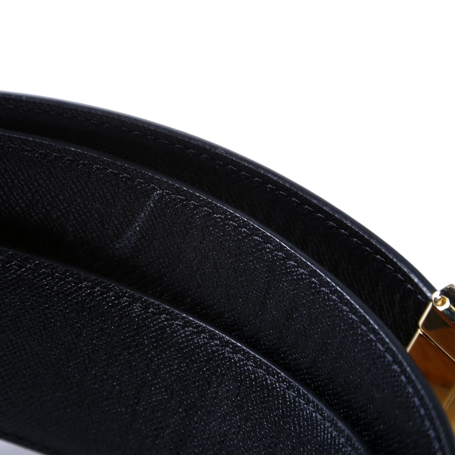 Claus M Reversible Visetos/Leather Belt Size 44 Brown/Black - Image 5