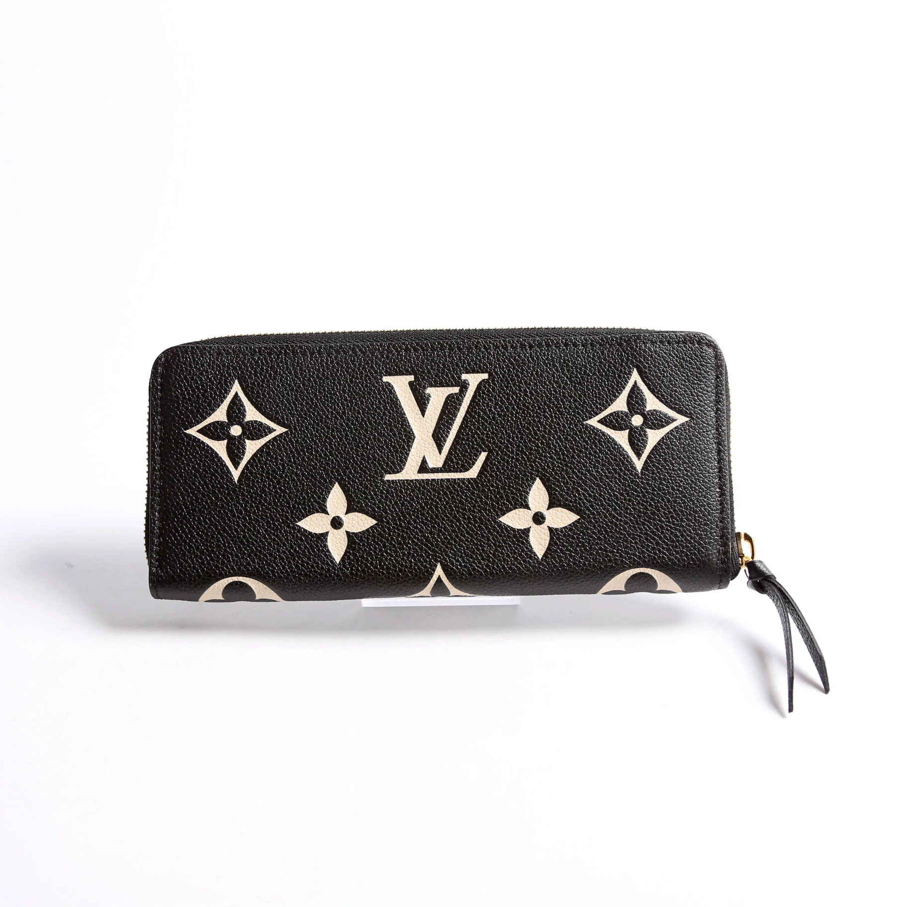 Clemence Wallet Bicolor Empreinte Black/Blush - Image 2