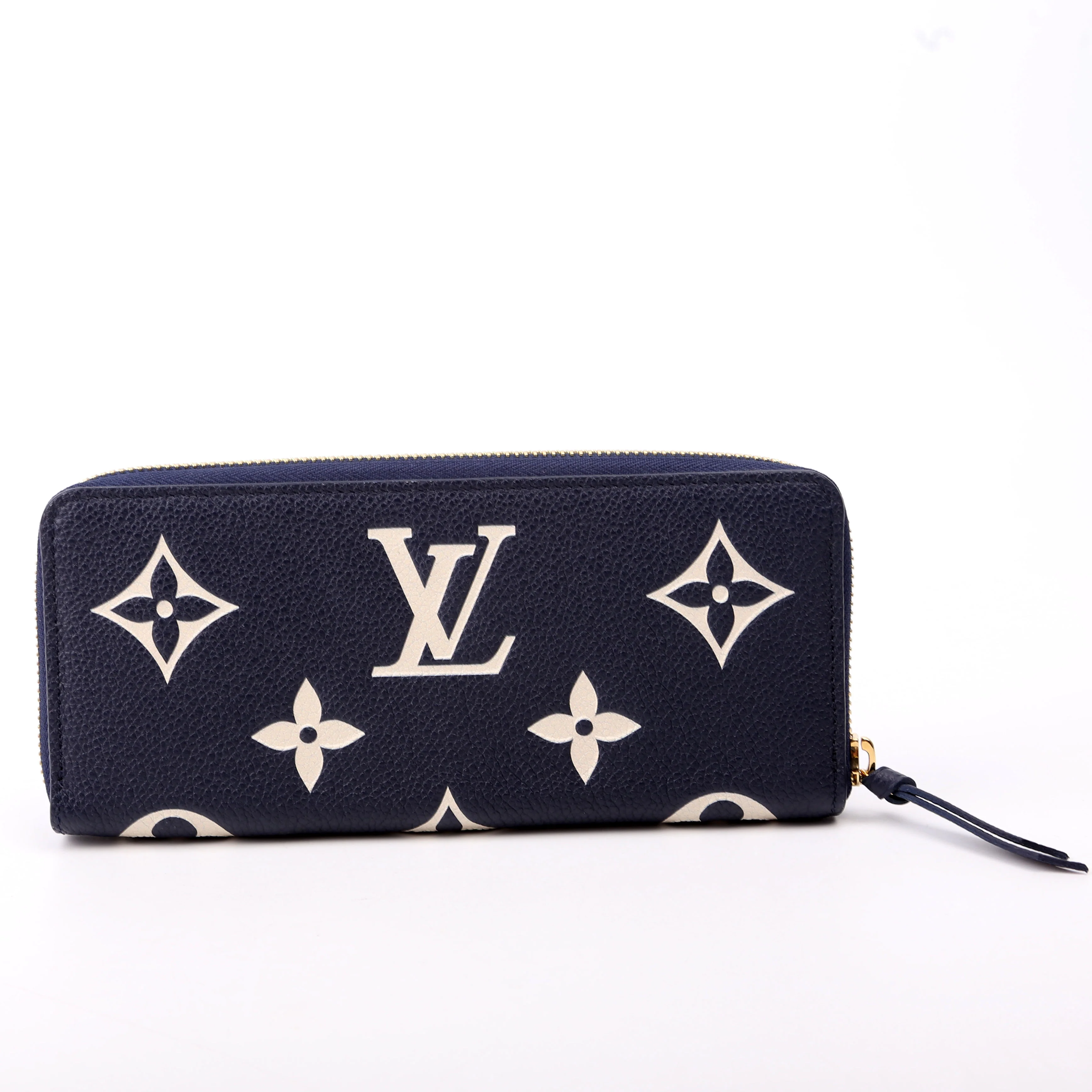 Clemence Wallet Bicolor Empreinte Navy - Image 3