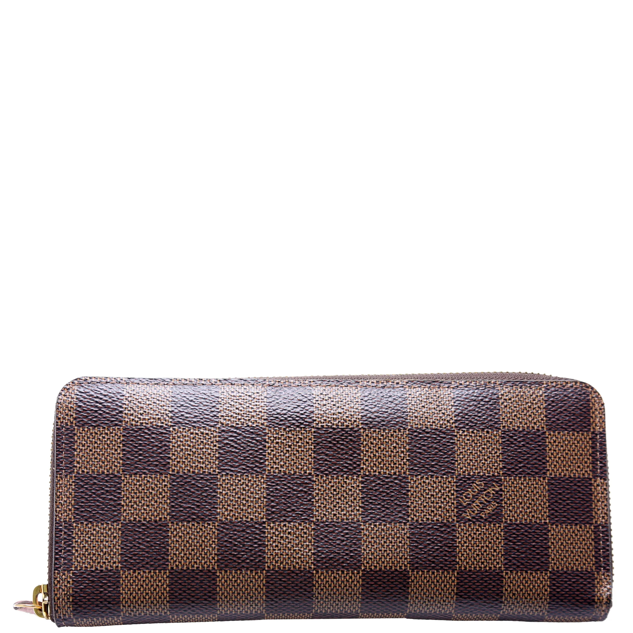 Clemence Wallet Damier Ebene Pink