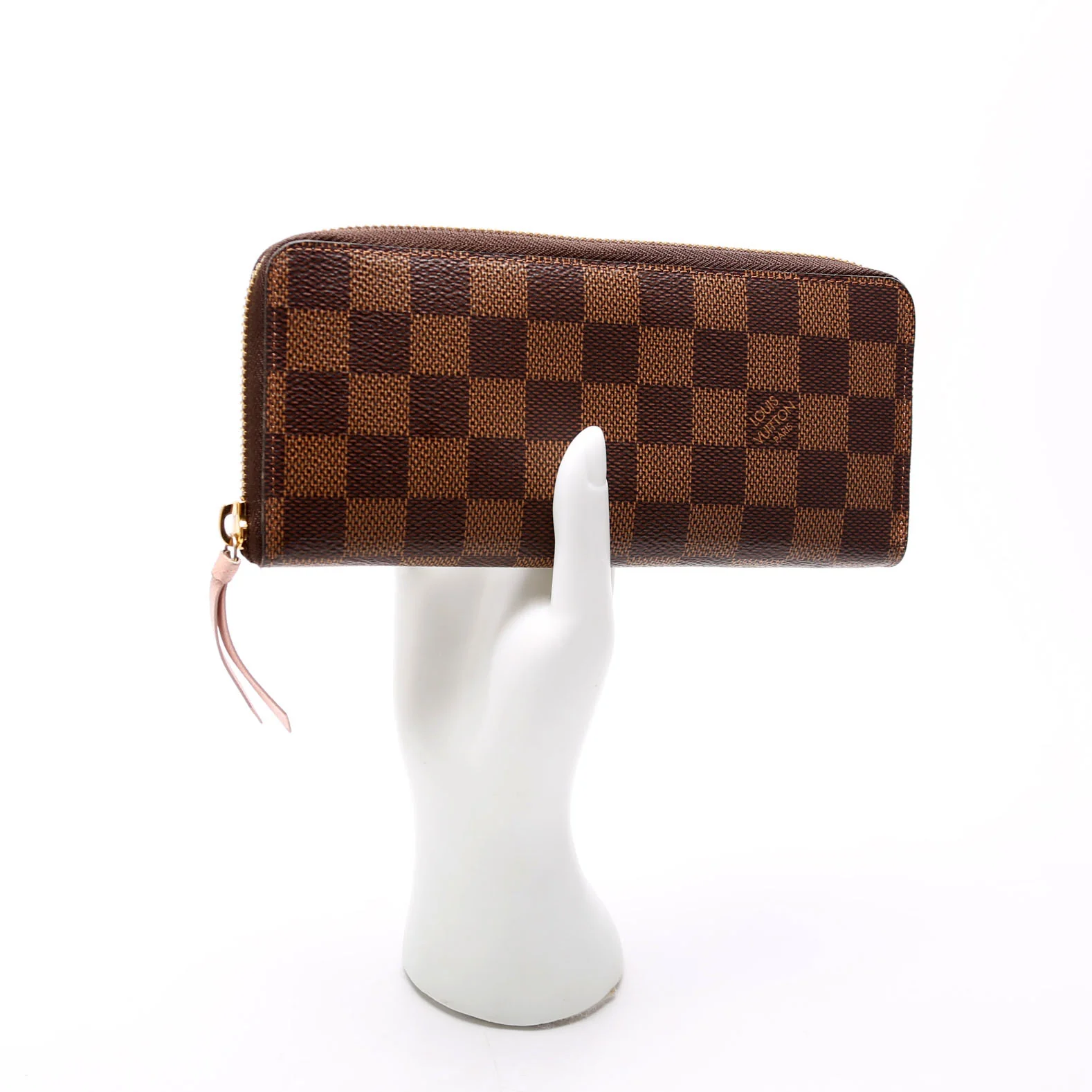 Clemence Wallet Damier Ebene Pink - Image 9