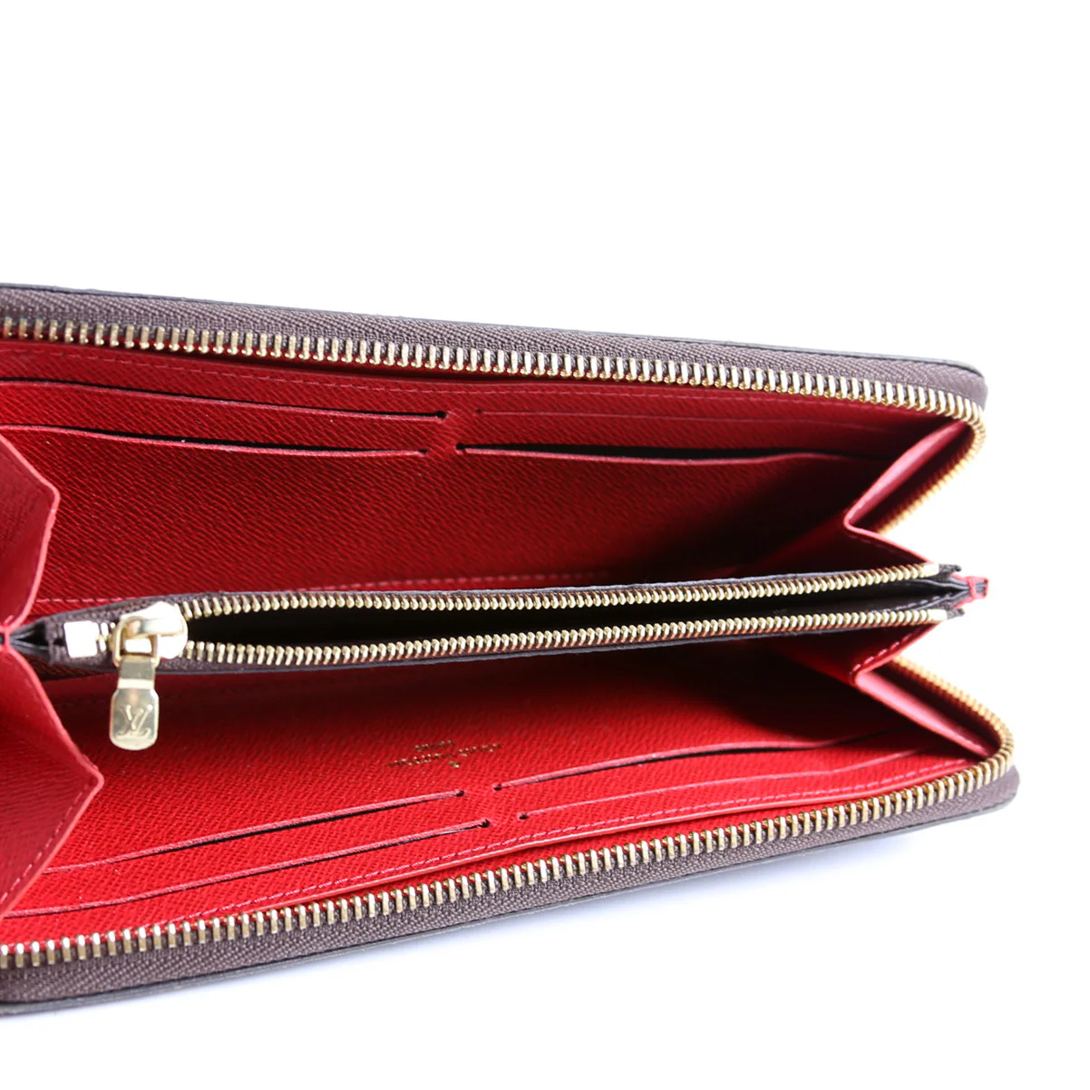 Clemence Wallet Damier Ebene Red - Image 11