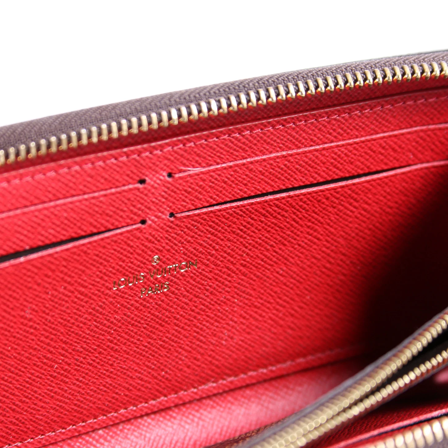Clemence Wallet Damier Ebene Red - Image 12
