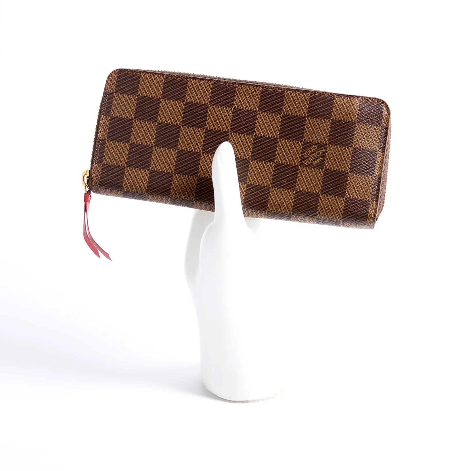 Clemence Wallet Damier Ebene Red - Image 13