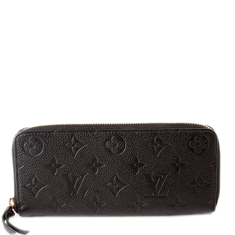 Clemence Wallet Empreinte Black