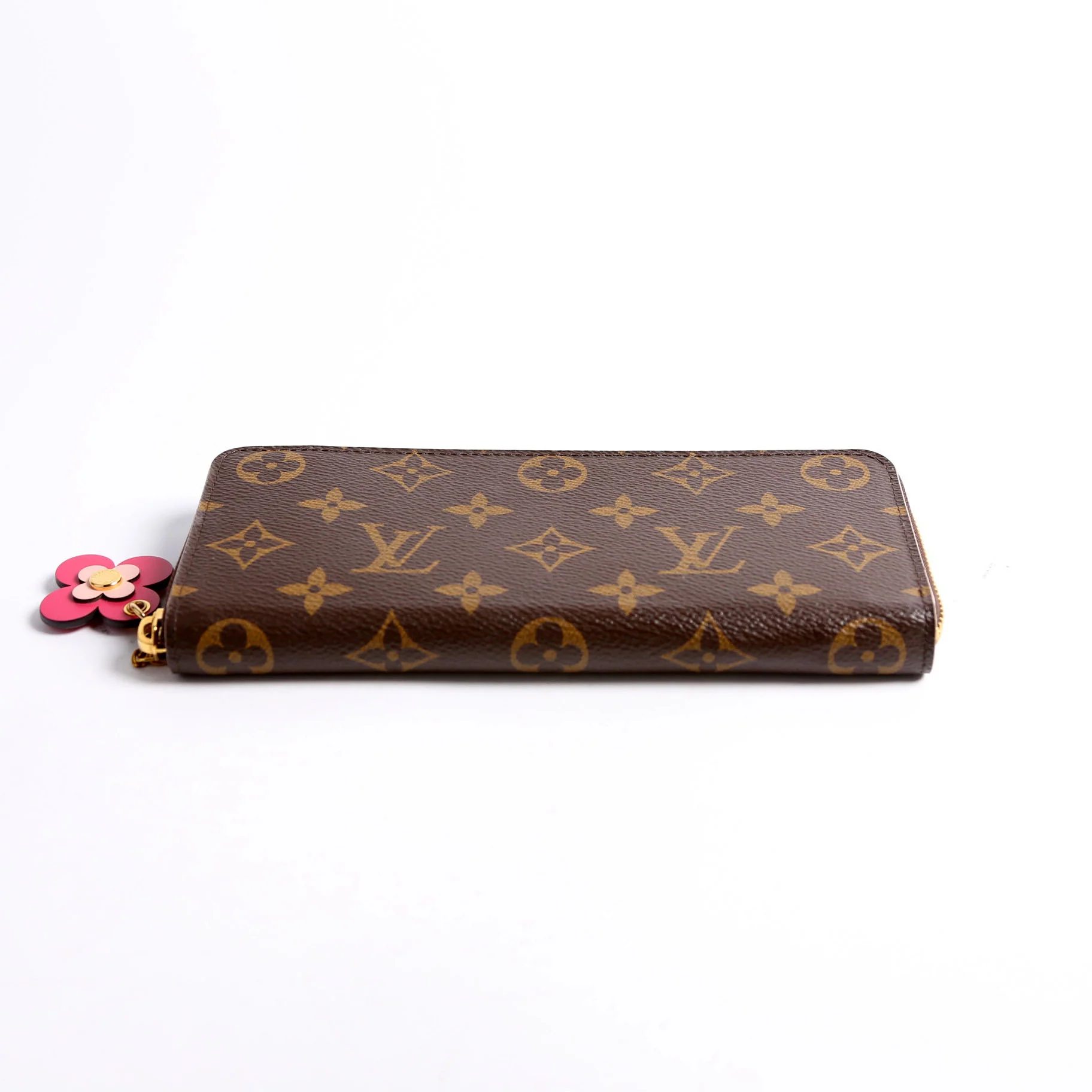 Clemence Wallet Flower Monogram Berry - Image 3