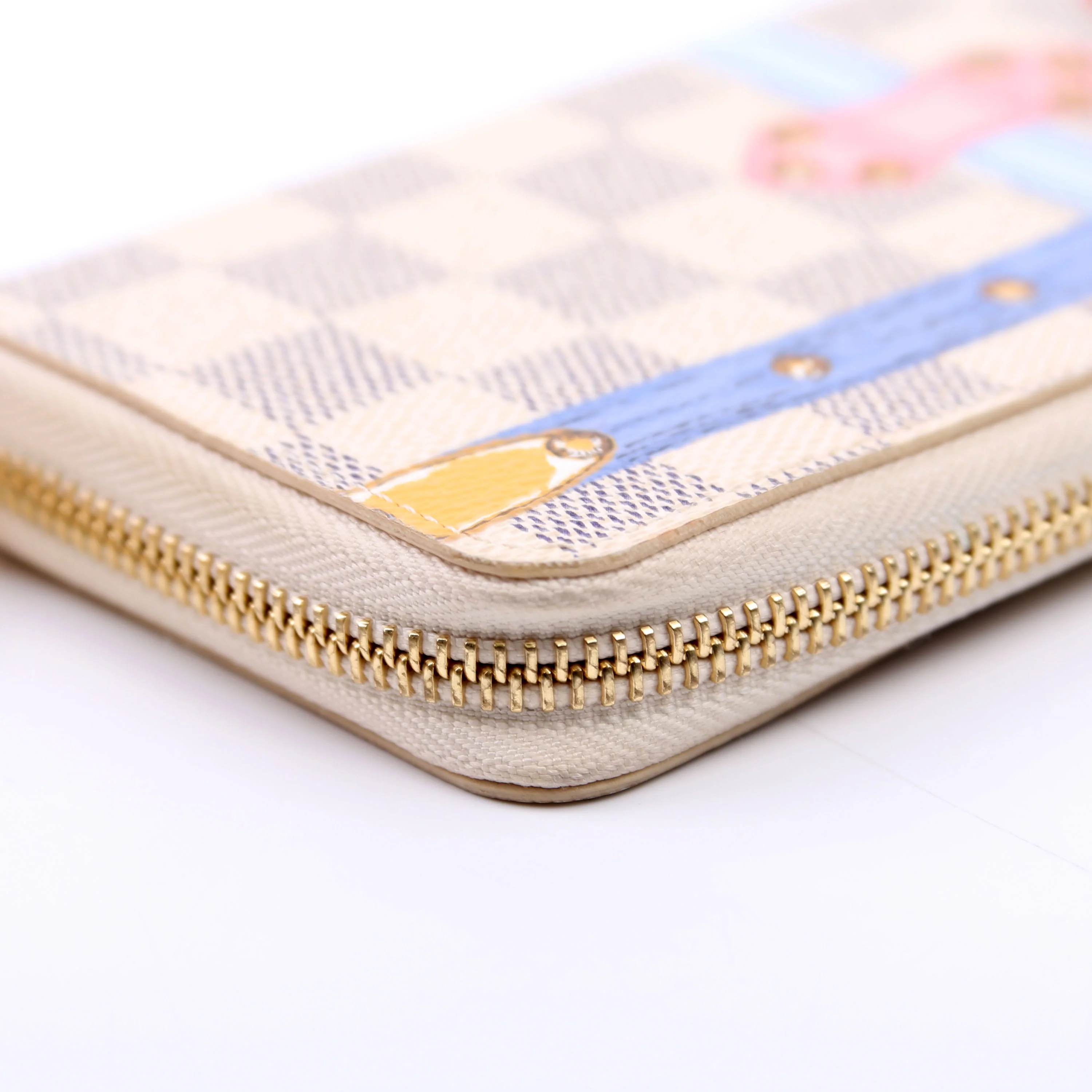 Clemence Wallet Summer Trunks Damier Azur - Image 8