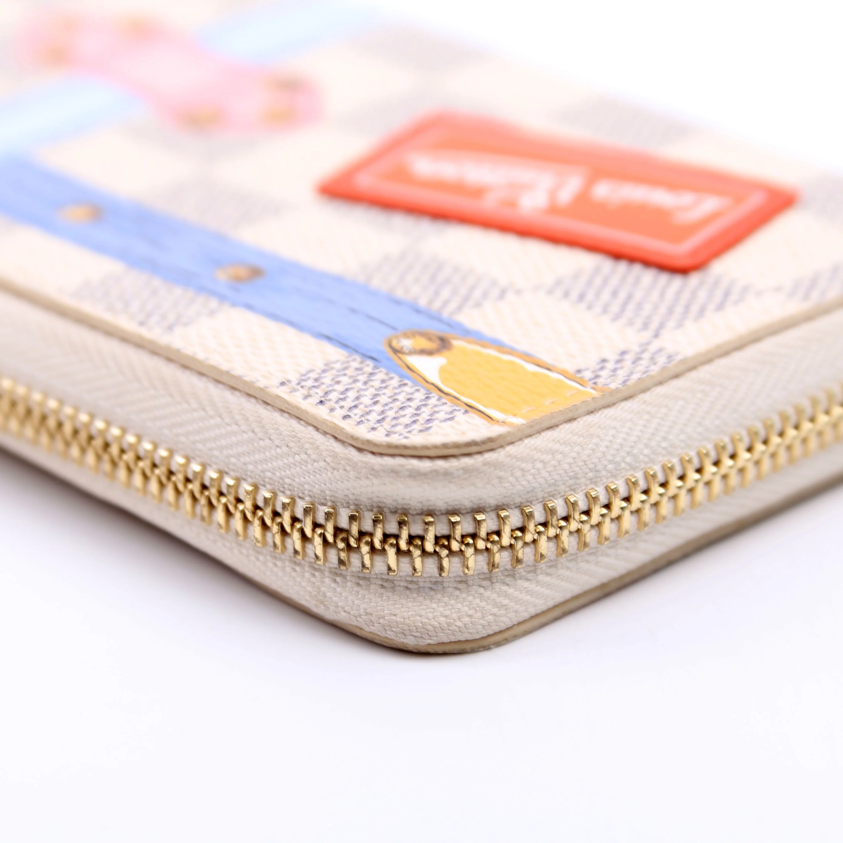 Clemence Wallet Summer Trunks Damier Azur - Image 9
