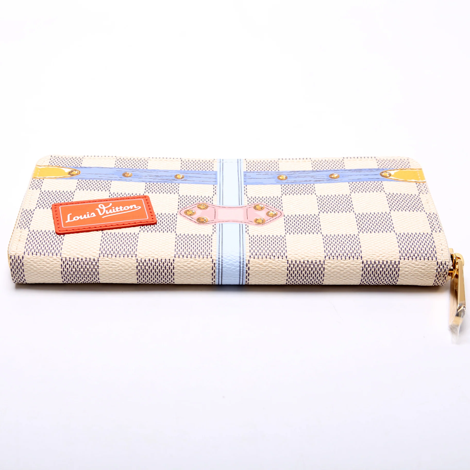 Clemence Wallet Summer Trunks Damier Azur - Image 4