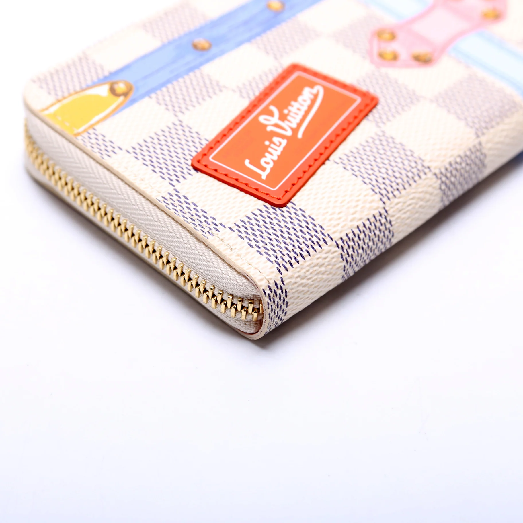Clemence Wallet Summer Trunks Damier Azur - Image 5