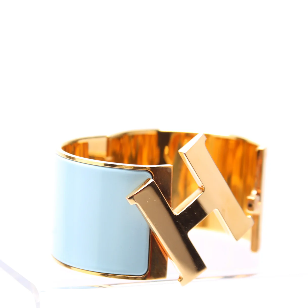 Clic Clac Extra Wide PM Bracelet Gold/Blue - Image 4