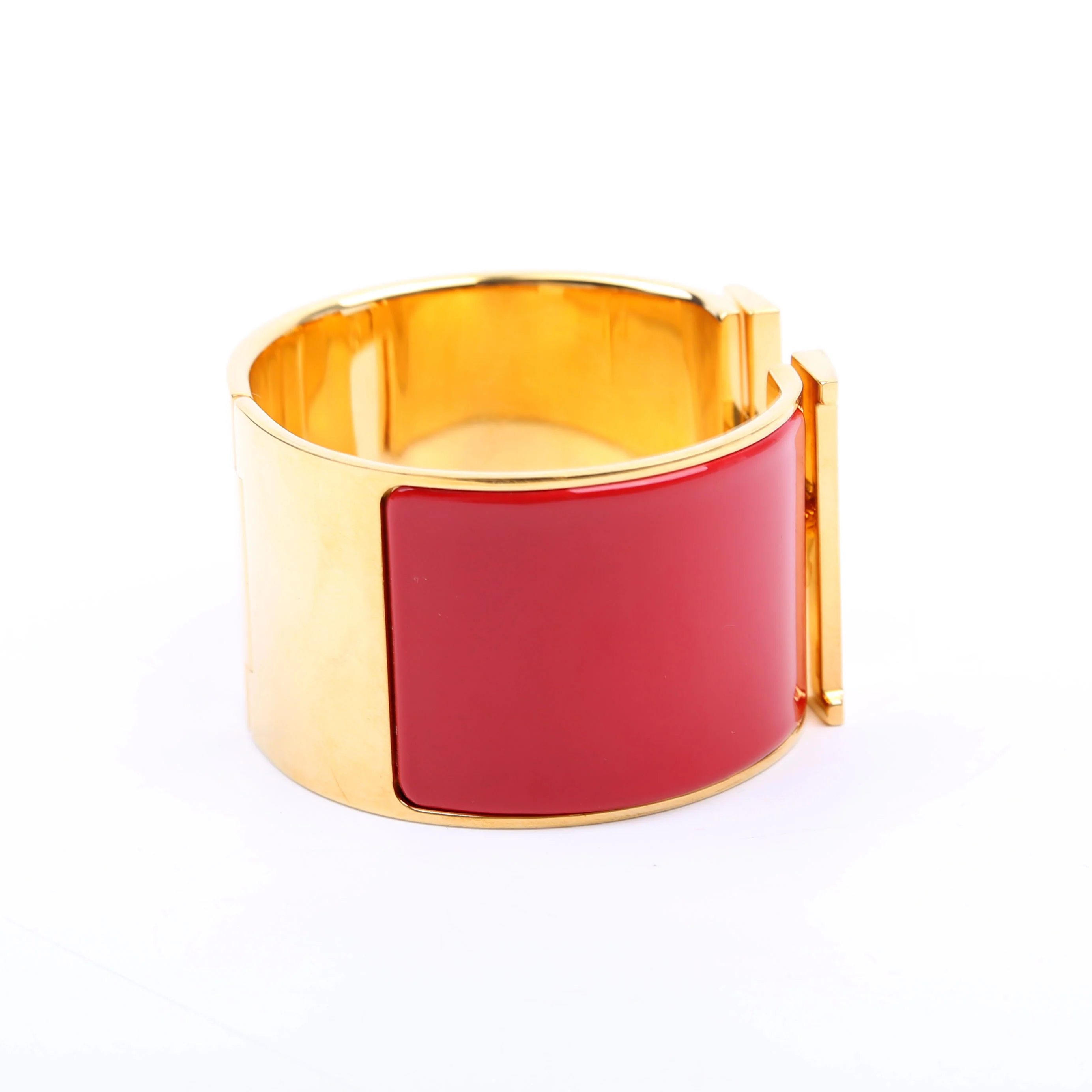 Clic Clac Extra Wide PM Bracelet Gold/Red - Image 4