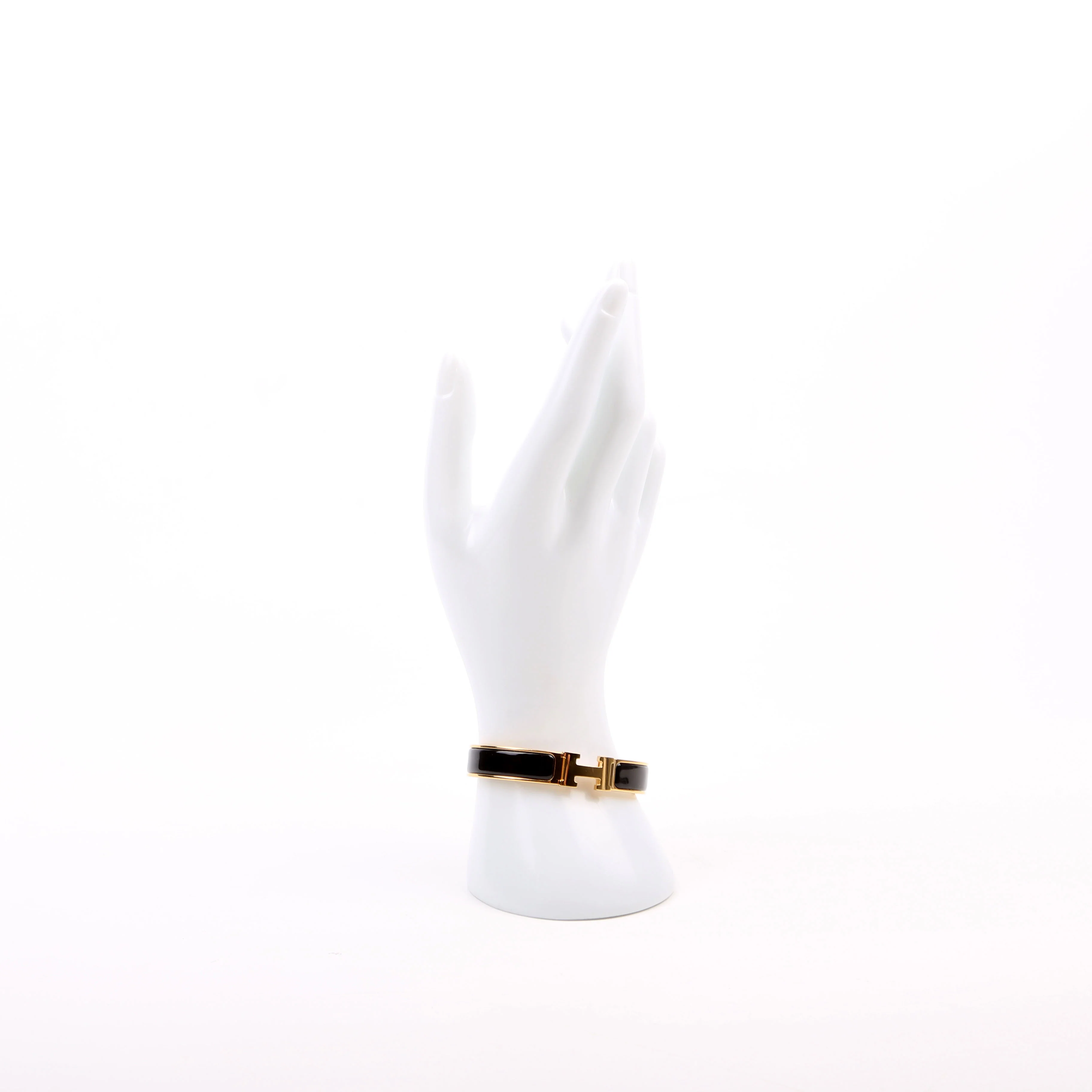 Clic Clac Narrow GM Bracelet Black/Gold - Image 10