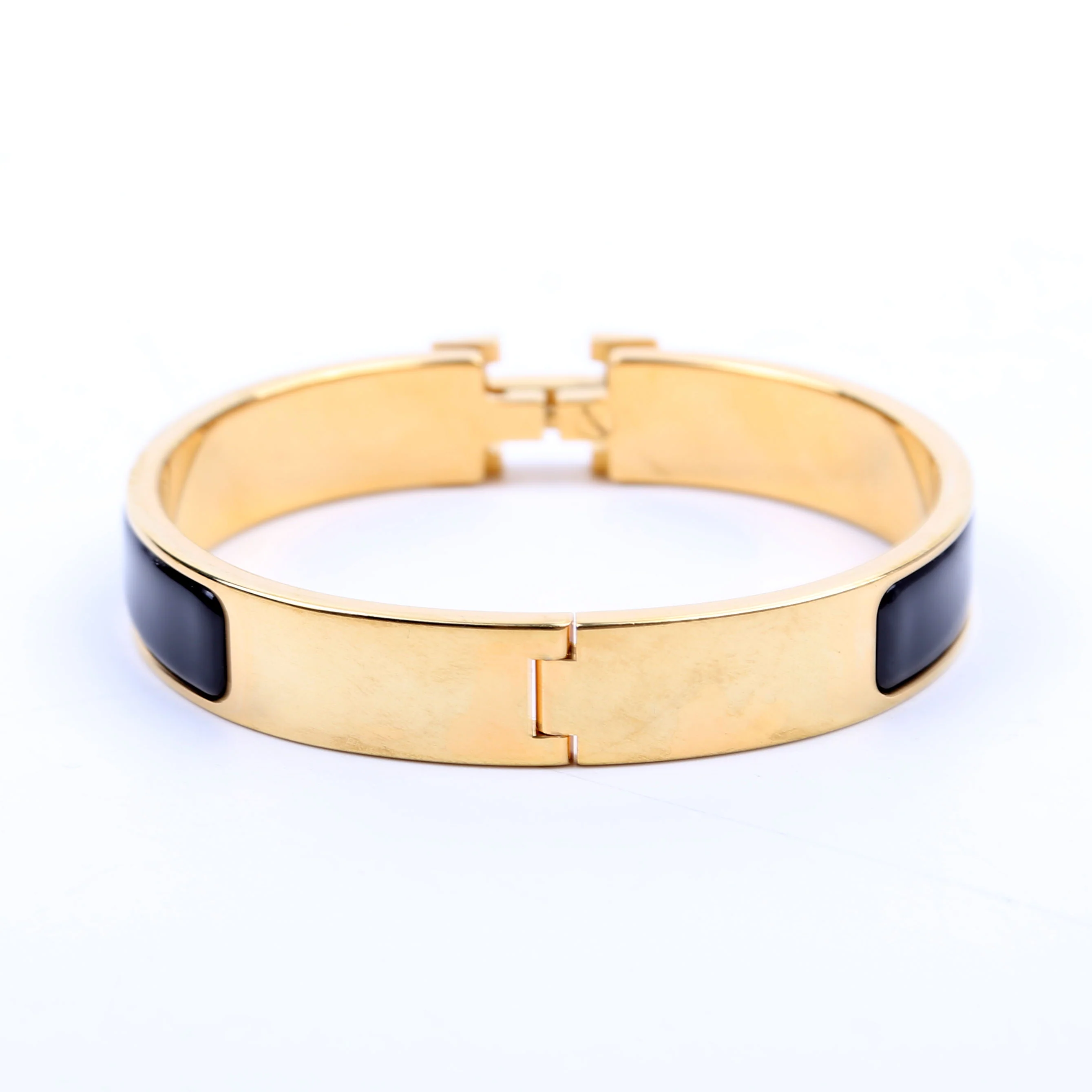Clic Clac Narrow GM Bracelet Black/Gold - Image 4
