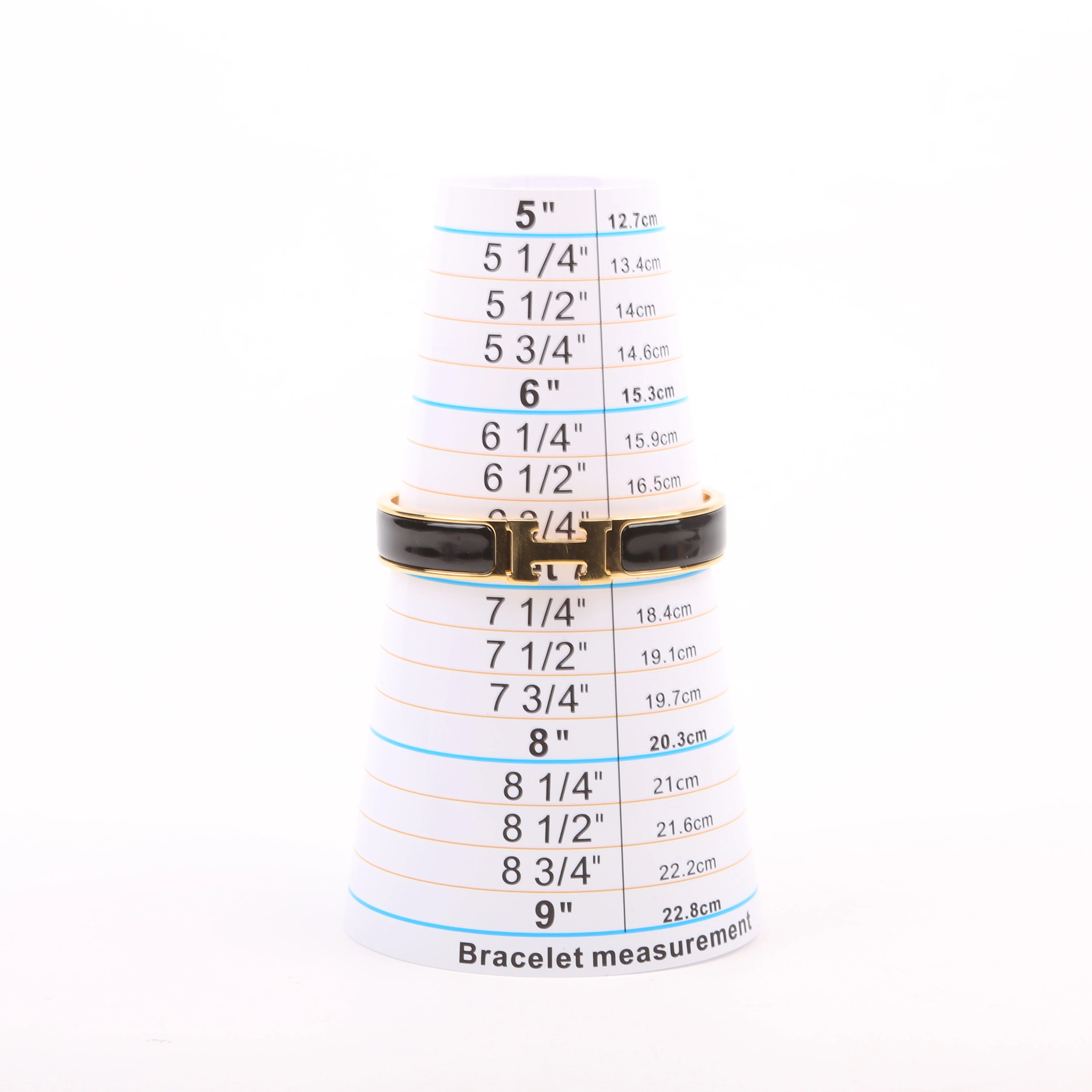 Clic Clac Narrow GM Bracelet Black/Gold - Image 9