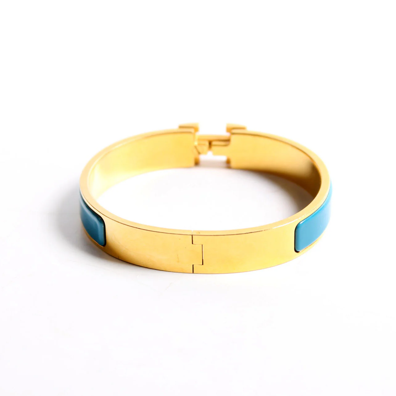 Clic Clac Narrow GM Bracelet Gold/Blue - Image 3
